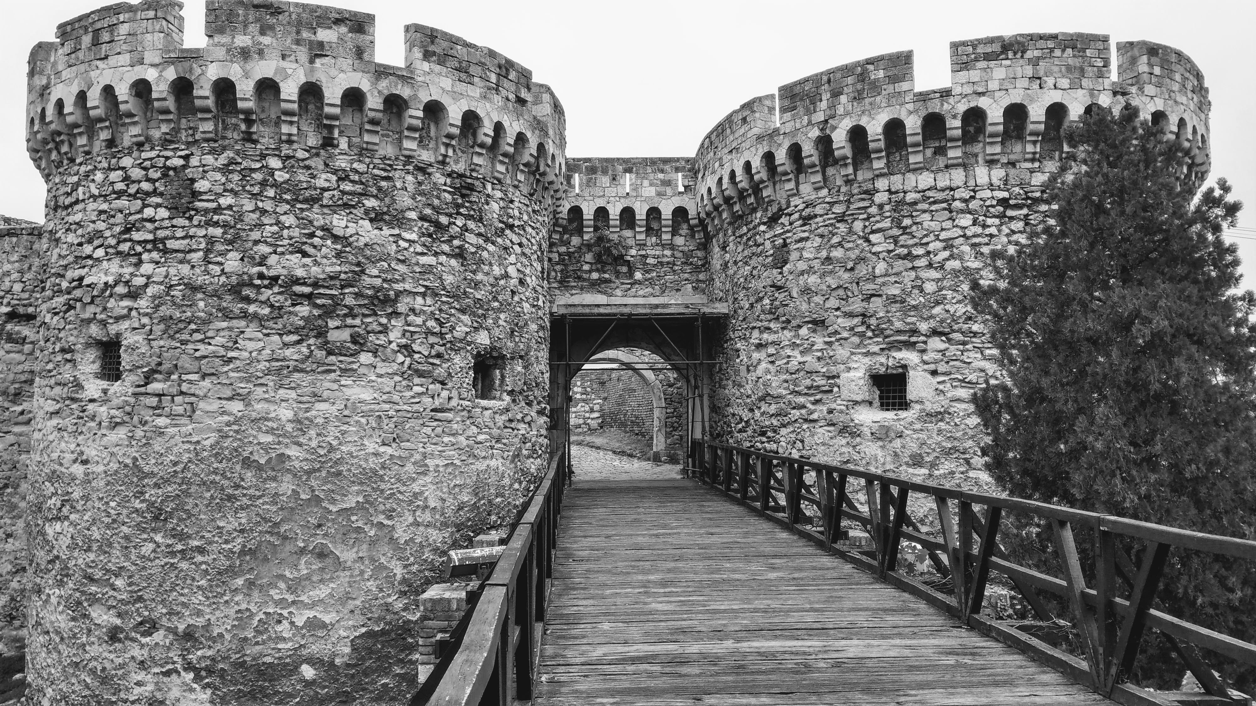 travel, gate, architecture, ancient civilization, serbia, travel destinations, old ruin, outdoors, београд, building, 4K, grad beograd, the way forward, HD Wallpaper
