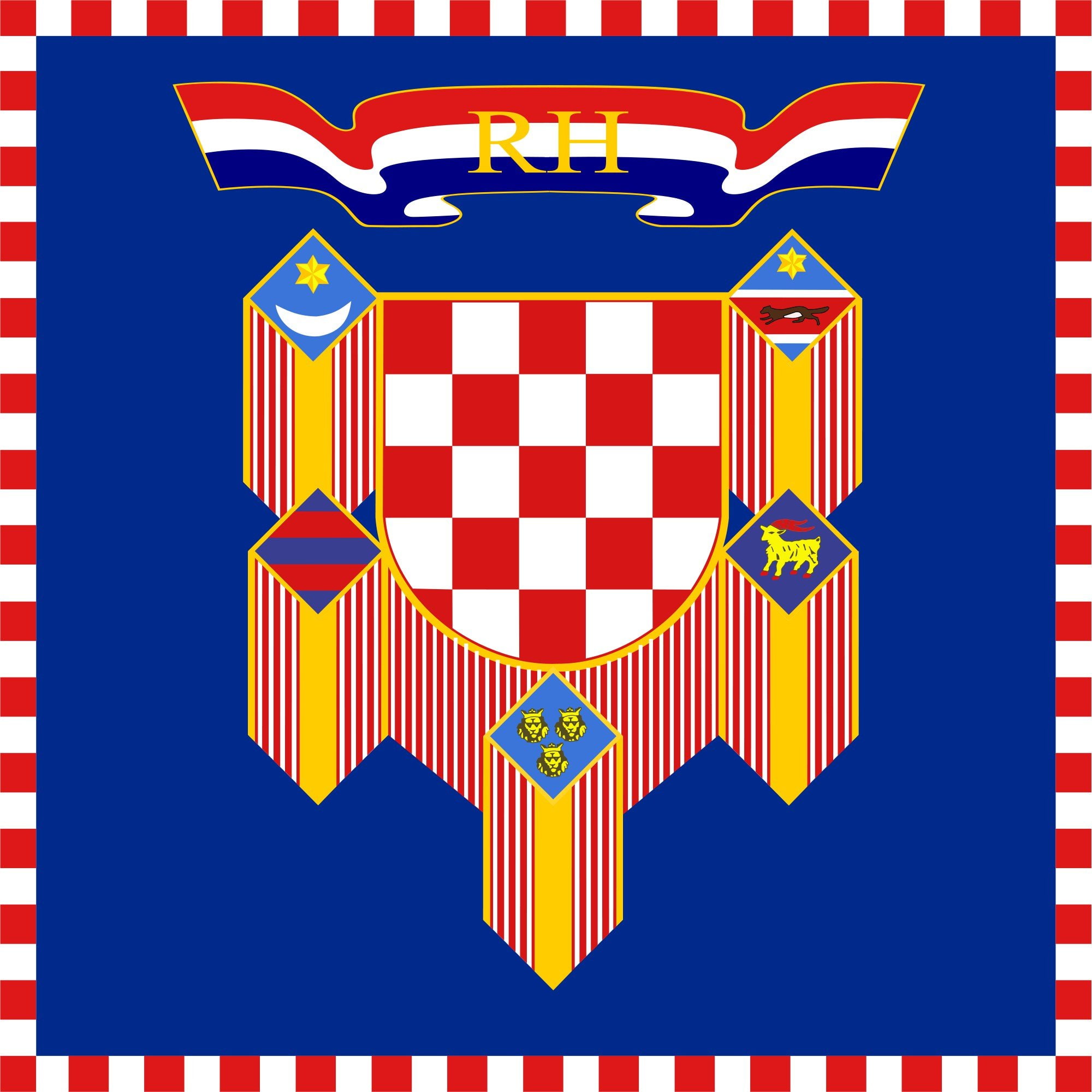 republic, 2000px presidential, flag, 1080P, croatia svg, Phone HD Wallpaper