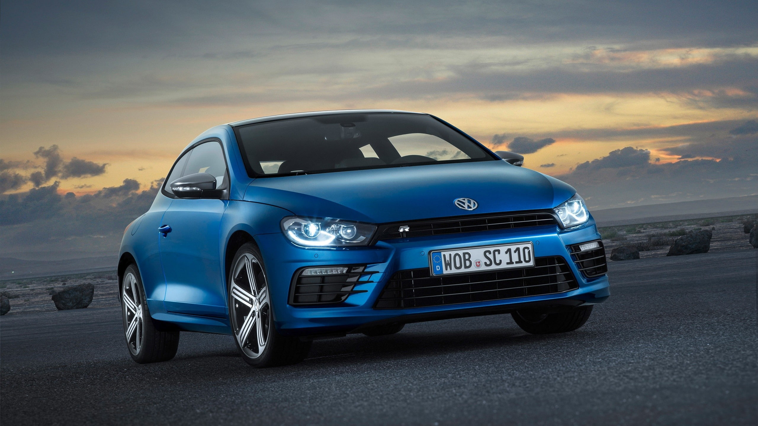 Volkswagen, Volkswagen Scirocco, 2K, blue cars, car, HD Wallpaper