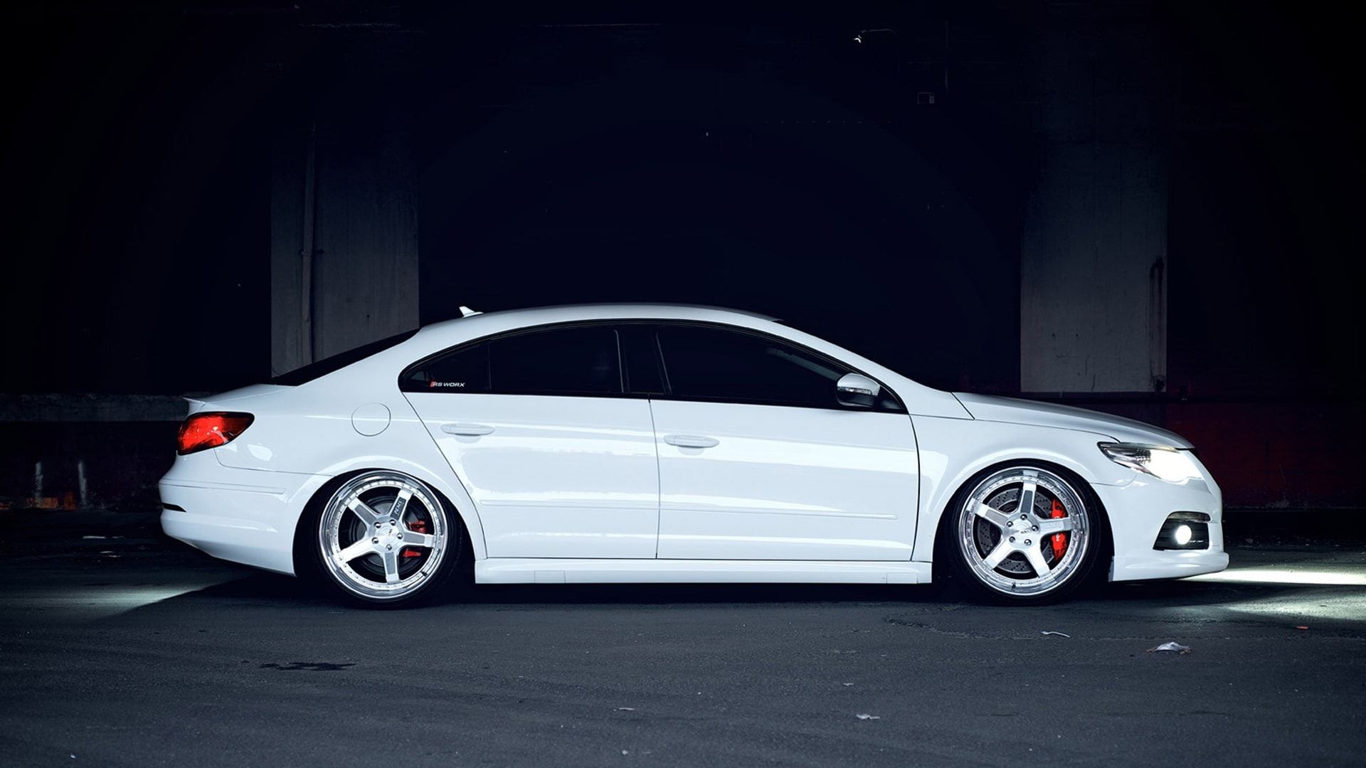 Car, 1080P, Volkswagen, passat, White, b, HD Wallpaper