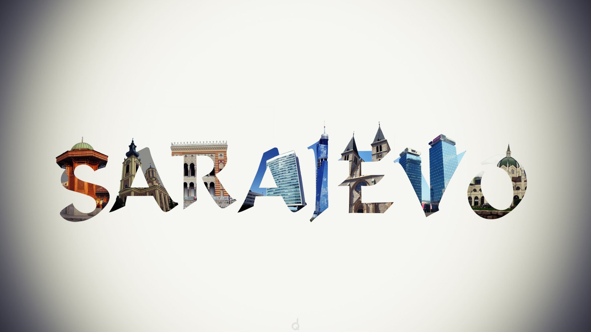 Sarajevo, Artistic, 1080P, Typography, HD Wallpaper