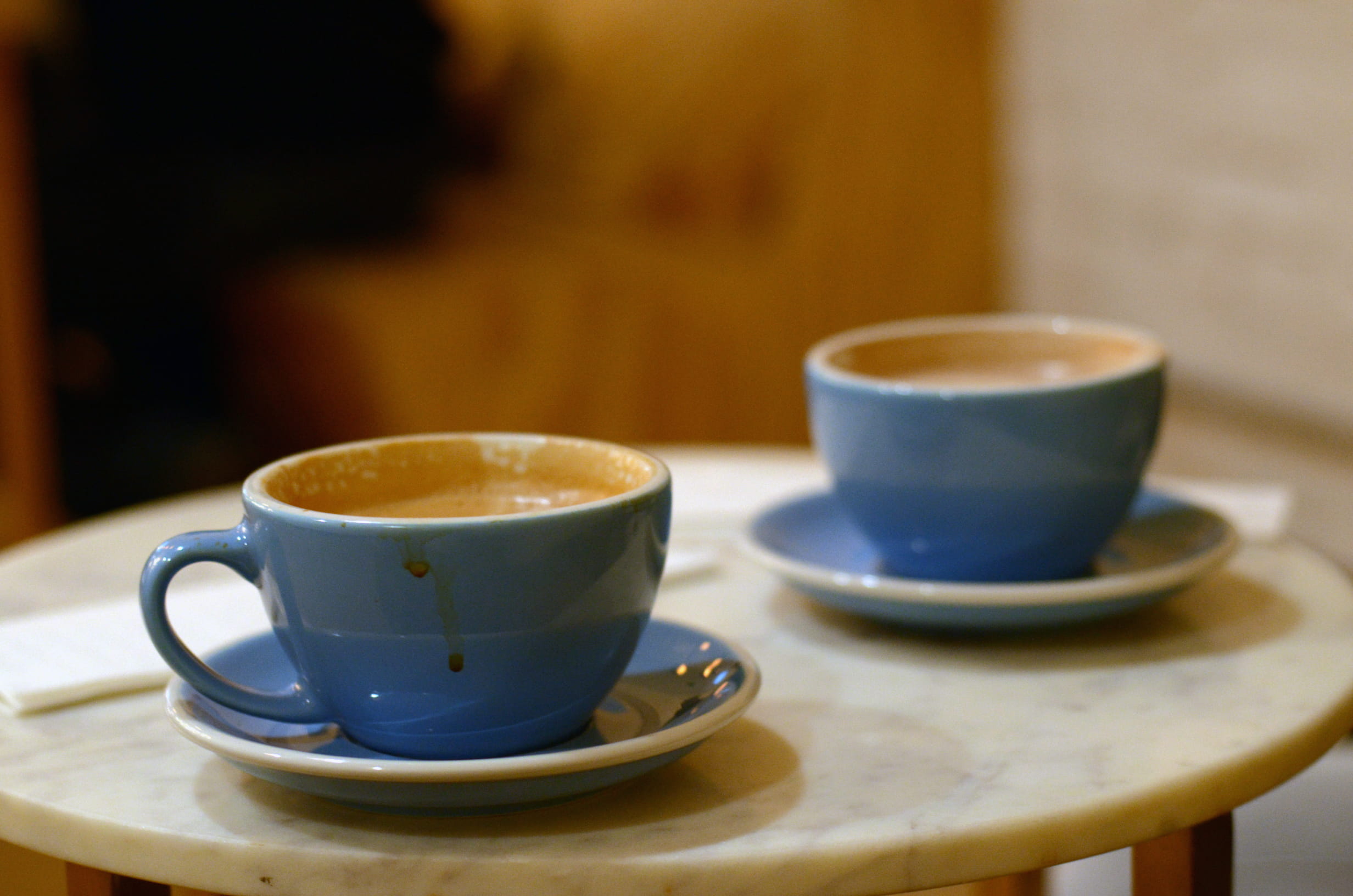 coffee - drink, refreshment, caffeine, hot drink, bowling green, coffee, 1080P, united states, eating utensil, tea cup, coffee shop, mug, drips, blue cups, HD Wallpaper