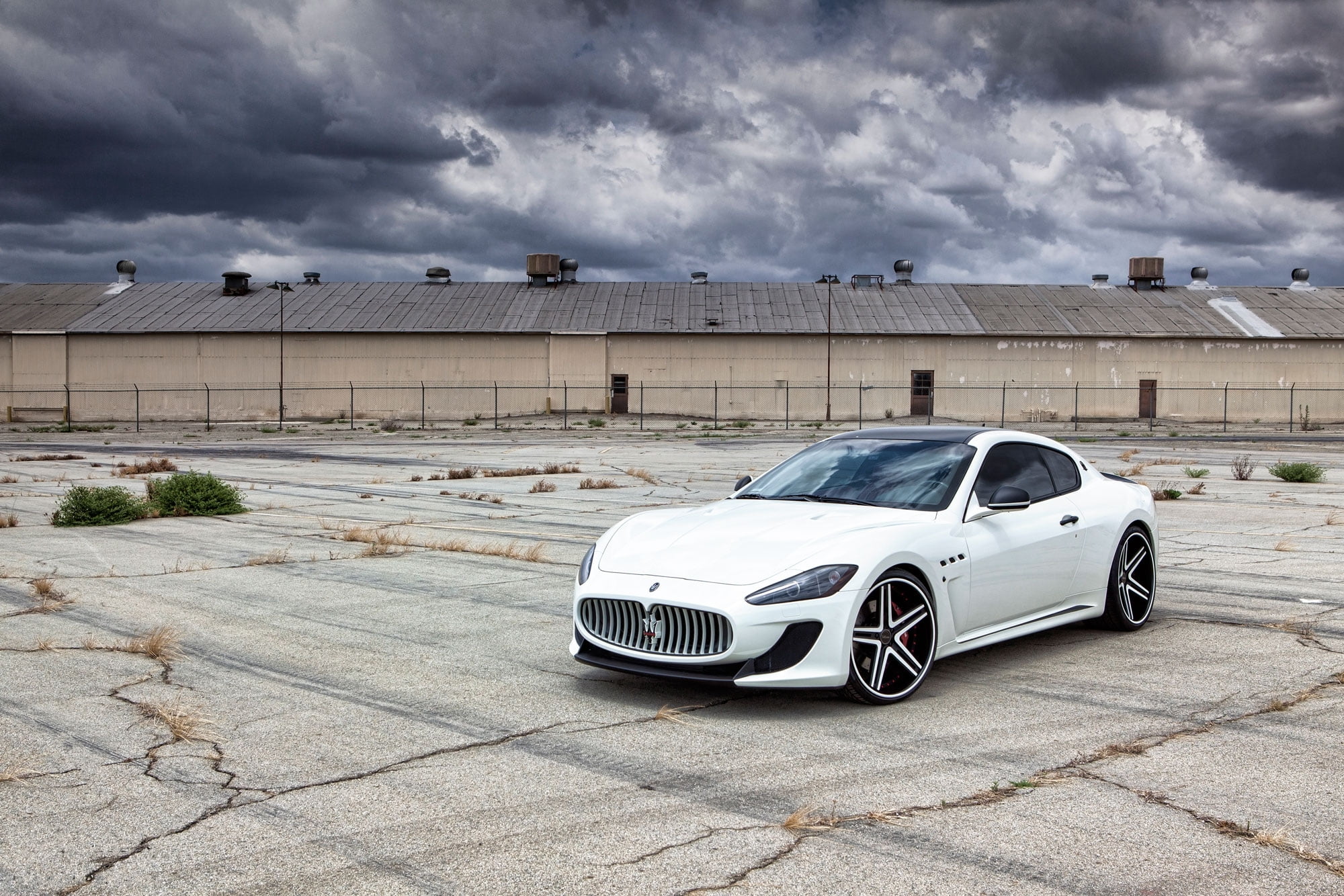 cloud - sky, parking Lot, overcast, no People, nature, metal, sports Car, mode of Transport, motor Vehicle, industry, new, fuel and Power Generation, cracked, HD Wallpaper