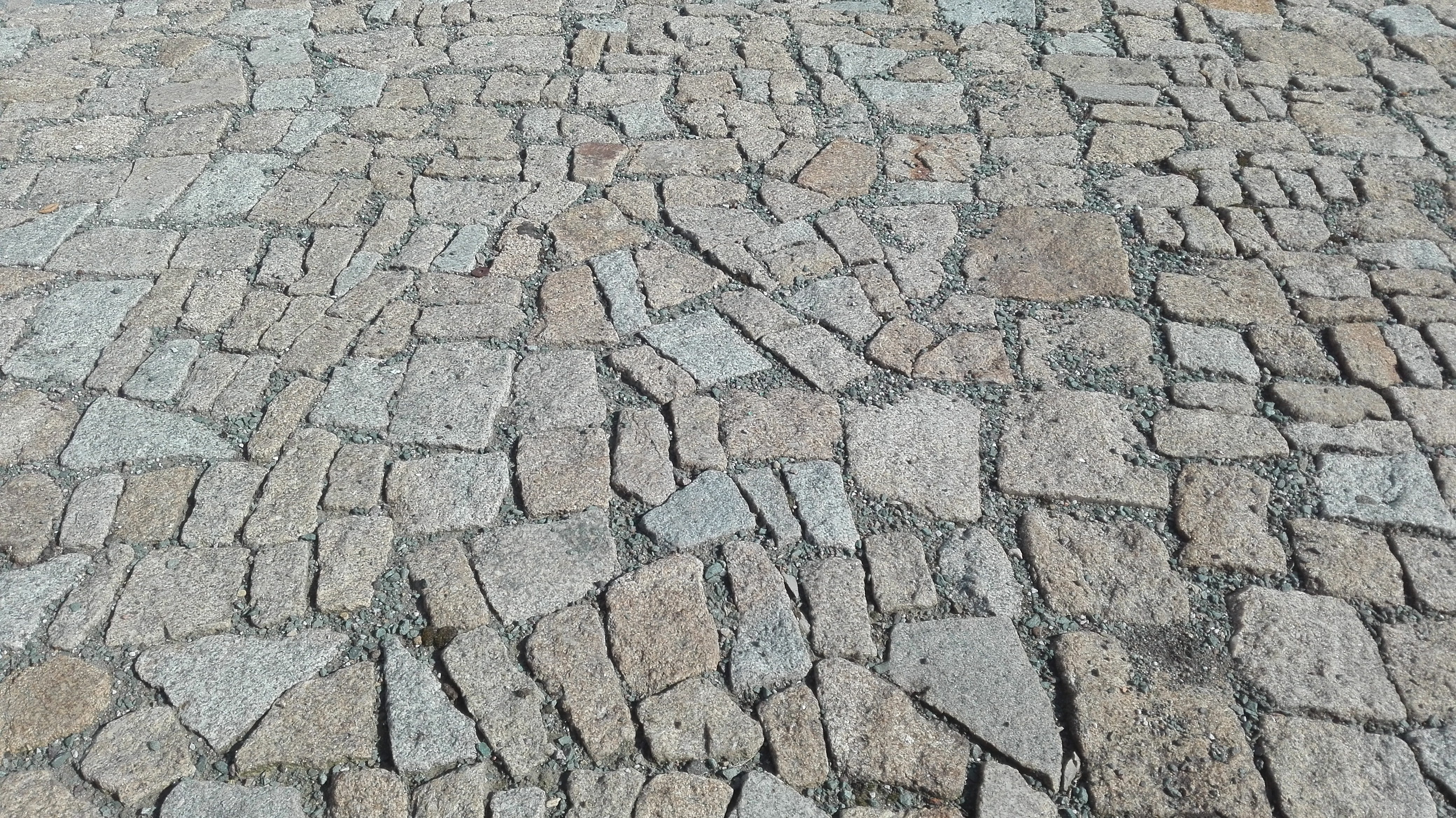 pattern, backgrounds, gray, stones, footpath, cracked, textured, concrete, high angle view, directly above, day, city, full frame, outdoors, street, path, HD Wallpaper