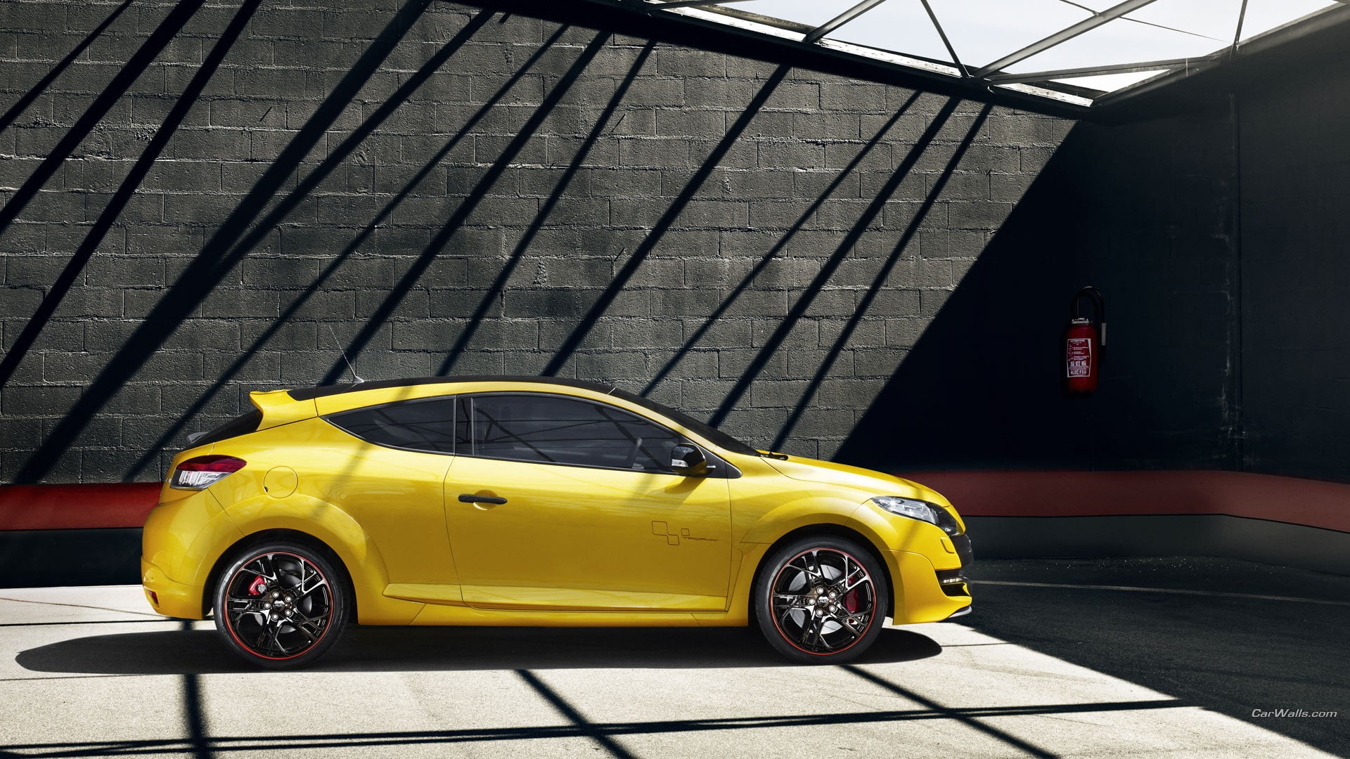 car, 1080P, yellow cars, Renault Megane RS, HD Wallpaper