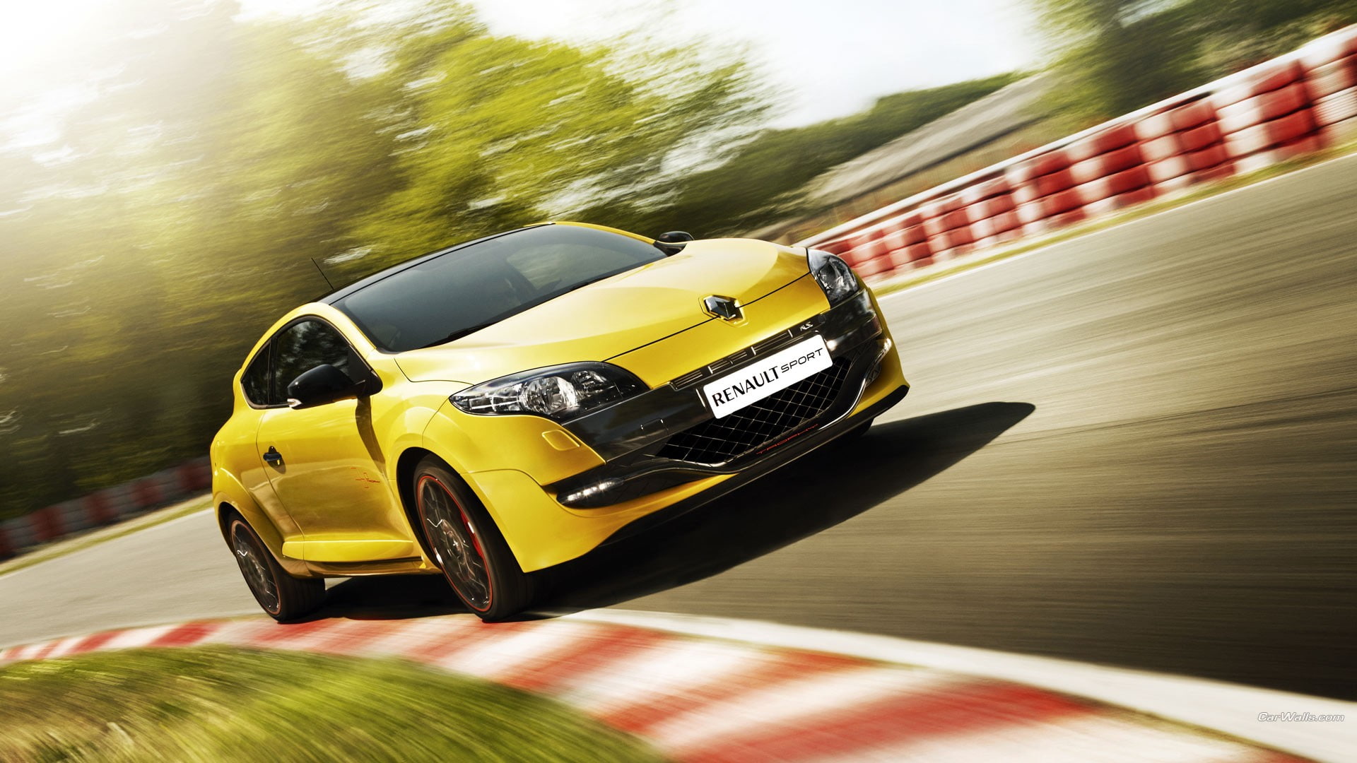 sports race, car, Renault Megane RS, mode of transportation, outdoors, day, retro styled, no people, blurred motion, transportation, motion, competition, HD Wallpaper