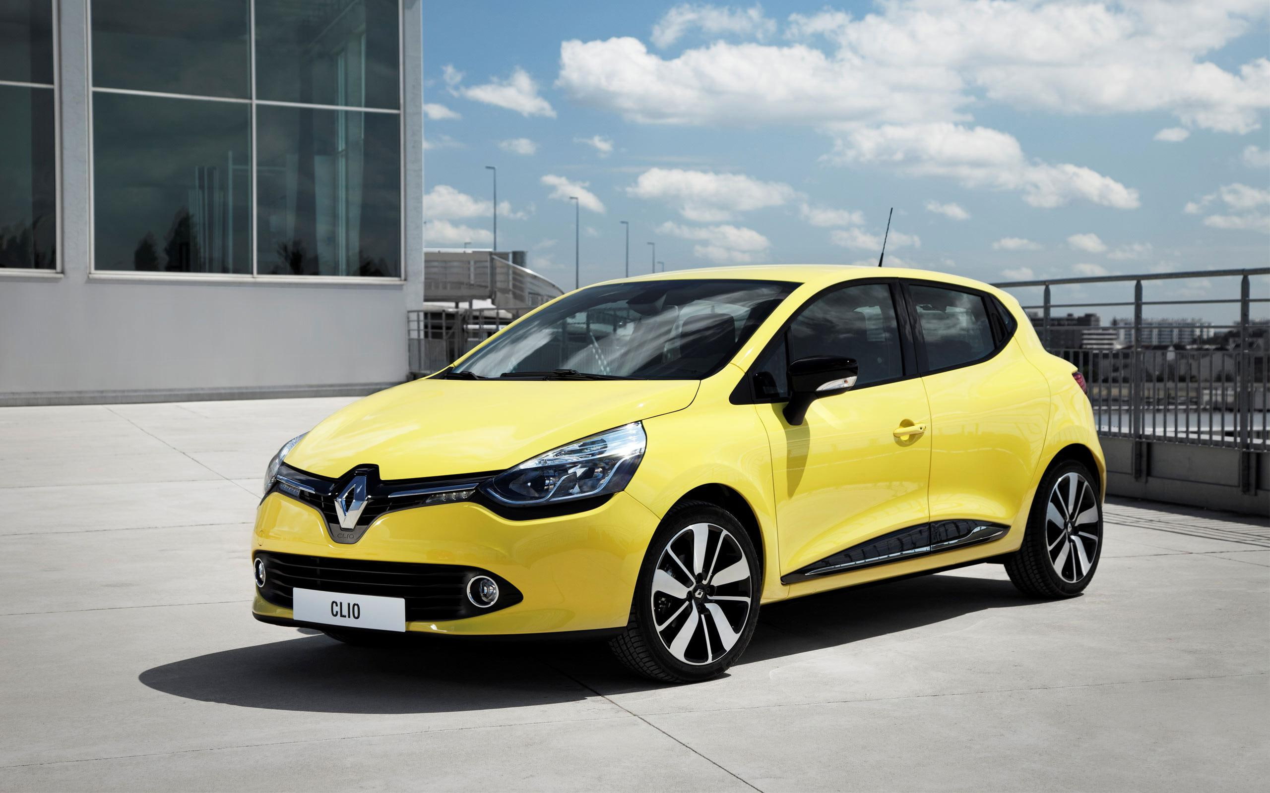 renault, clio, 2013, yellow, 2K, cars, HD Wallpaper