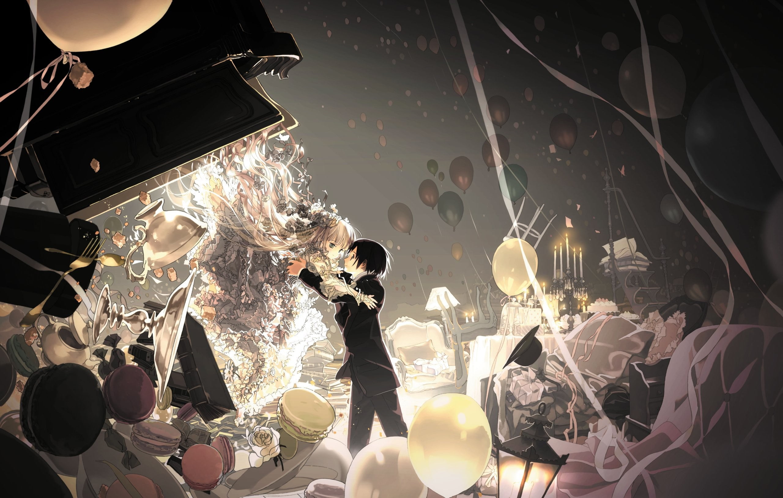 women, Gosick, night, lifestyles, adult, Kazuya Kujou, light, people, lighting equipment, choice, food and drink, glass - material, for sale, Victorique de Blois, HD Wallpaper
