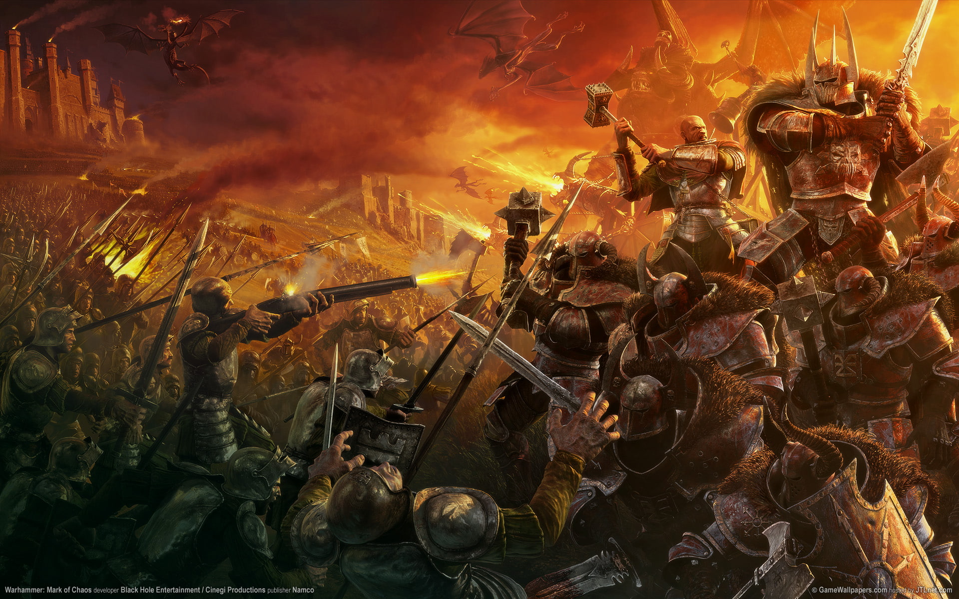 body Armor, damaged, accidents and disasters, WarHammer, weapon, mark of chaos dragons, conflict, fire - Natural Phenomenon, battle, market, transportation, HD Wallpaper