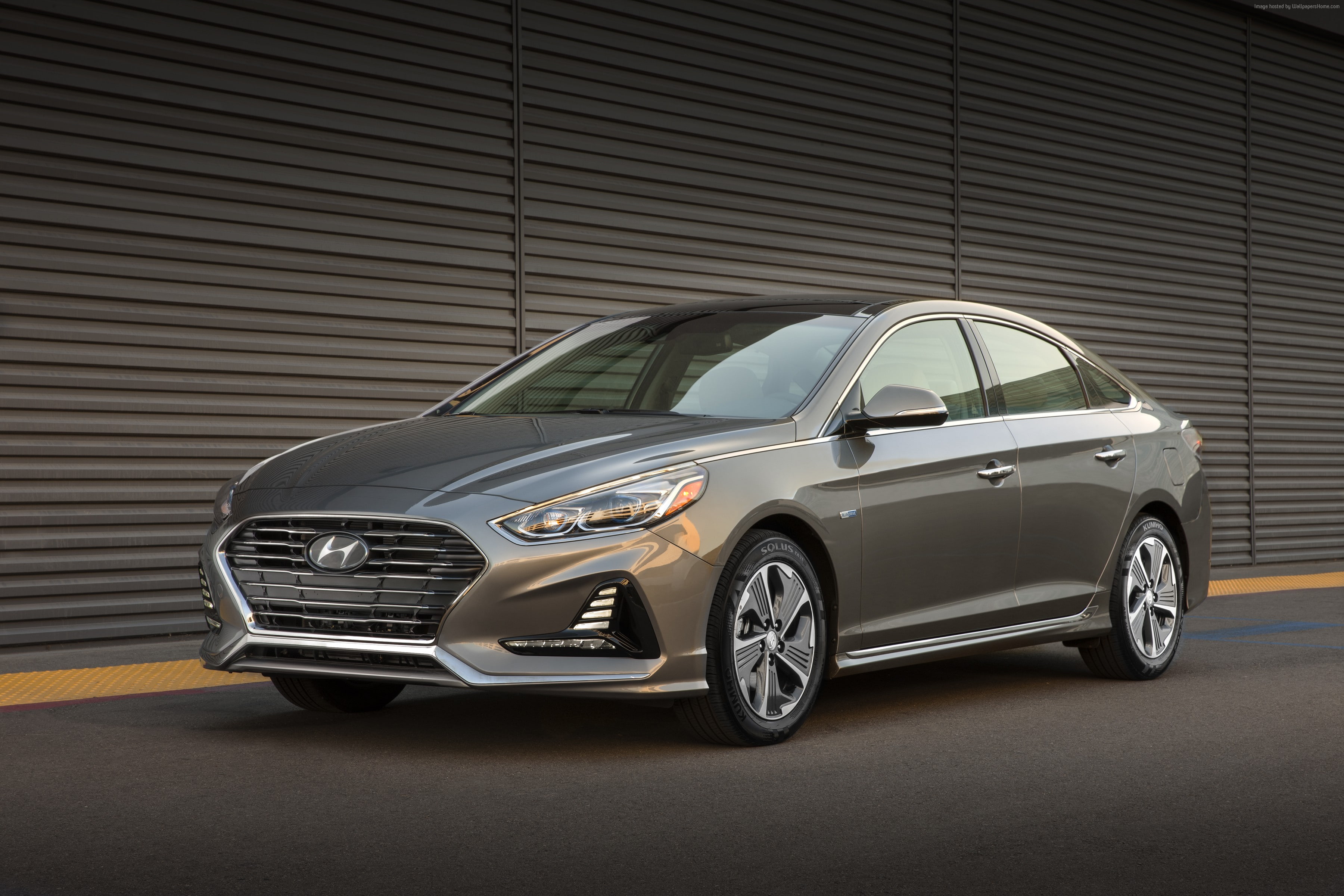 4k, 2K, 2018 Cars, Hyundai Sonata Hybrid, HD Wallpaper
