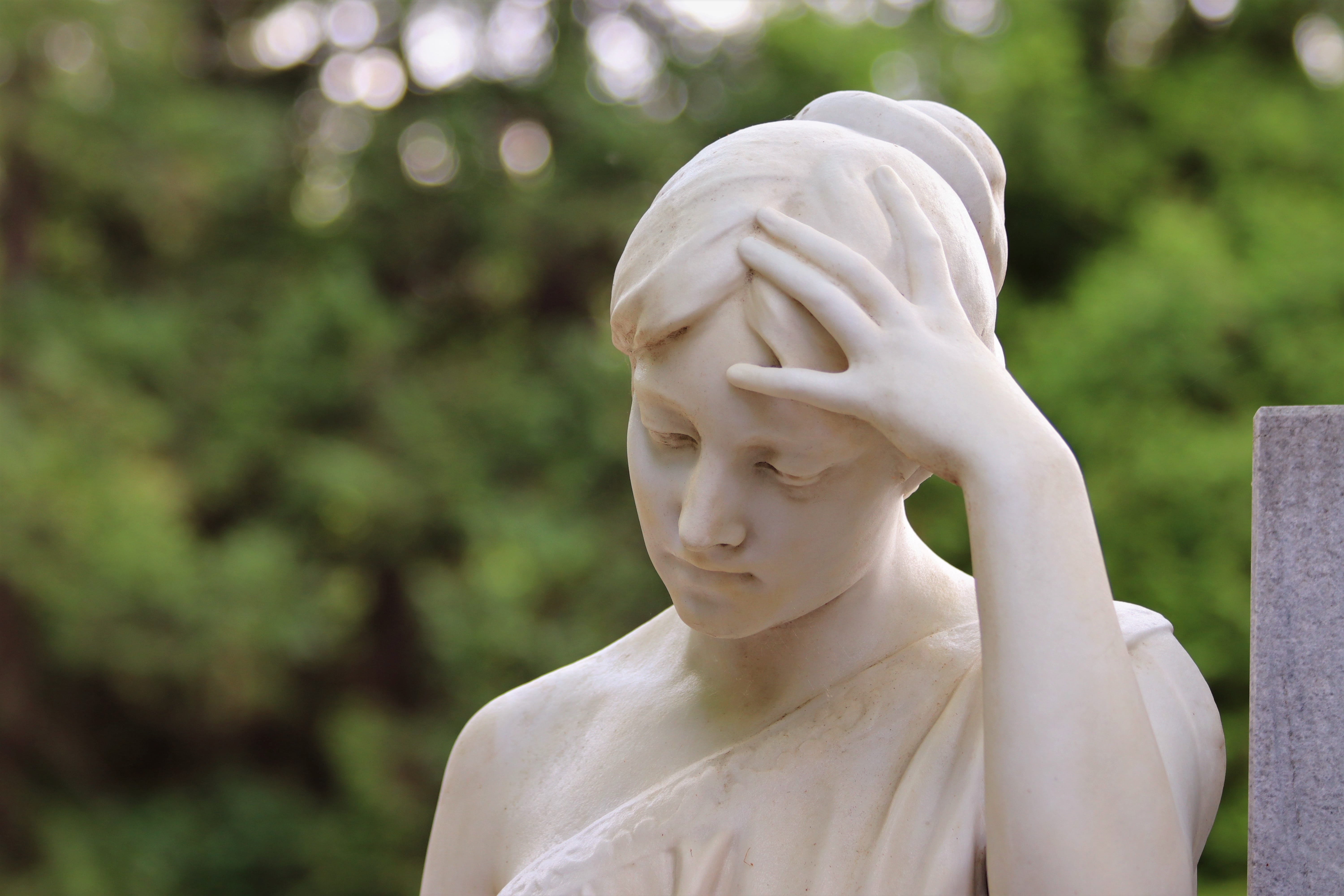 male likeness, stone, close-up, female likeness, monument, focus on foreground, belief, spirituality, creativity, statue, nature, human representation, HD Wallpaper