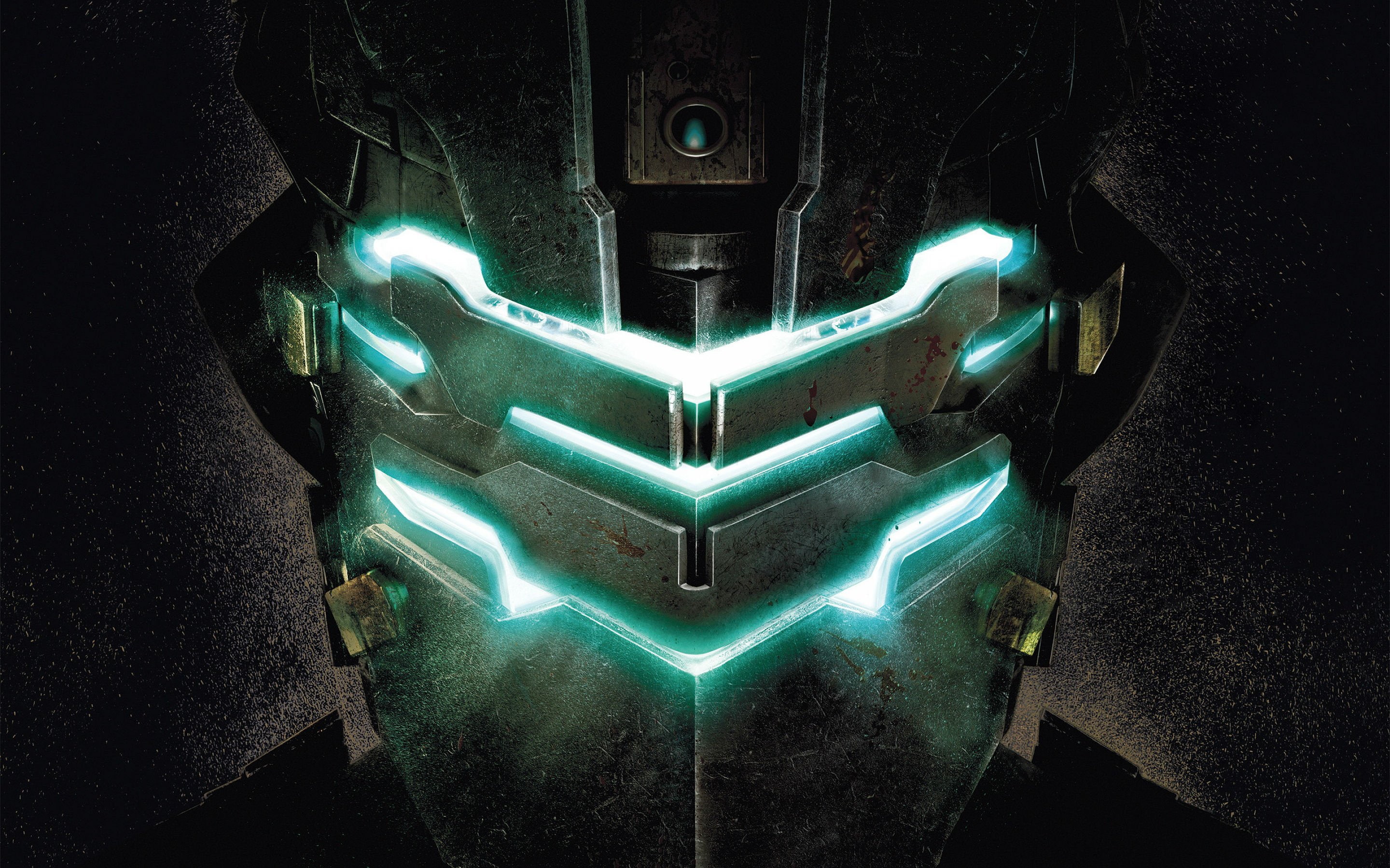 glowing, technology, lighting equipment, black color, power supply, metal, 2880x1800 px, green color, creativity, warrior, Aliens, Deadspace, no people, HD Wallpaper