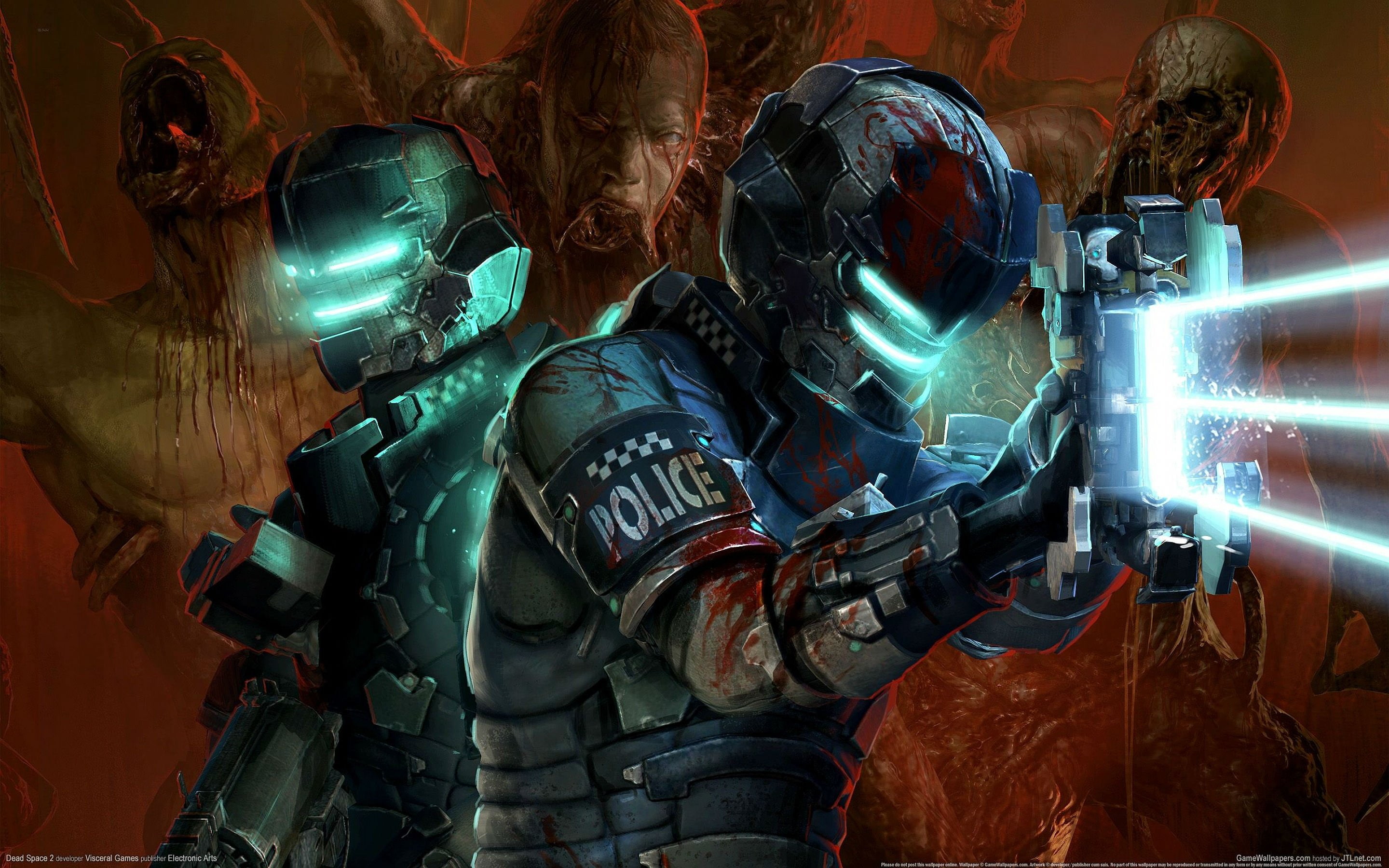 space, robot, cyborg, Futuristic, action, helmet, uniform, clothing, fi, illuminated, Aliens, work helmet, indoors, standing, alien, shooter, weapon, military, HD Wallpaper