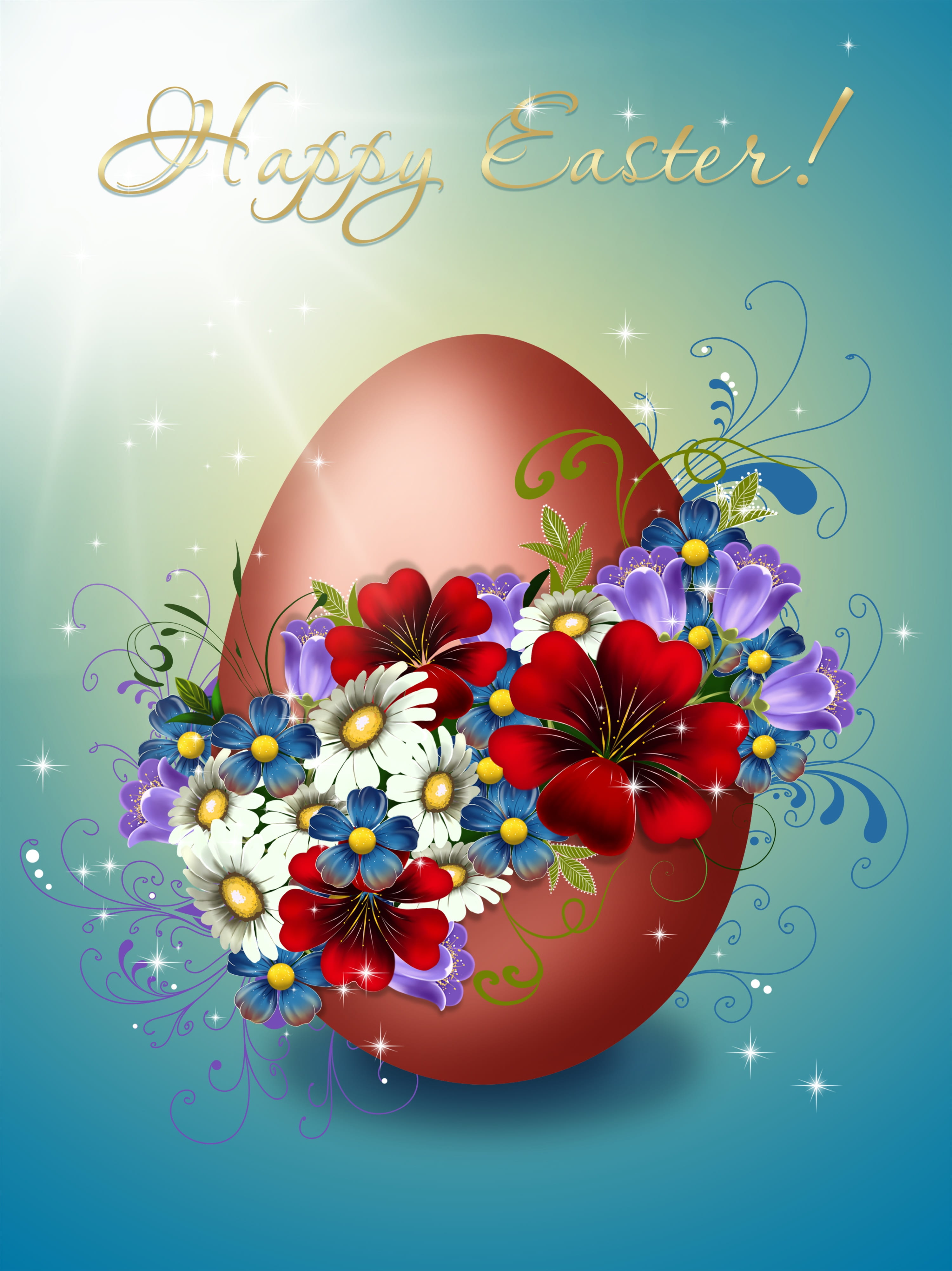 shape, text, religion, multi colored, vulnerability, egg, 4K, close-up, easter, drawing, sphere, digital composite, holiday, celebration, flowering plant, Phone HD Wallpaper