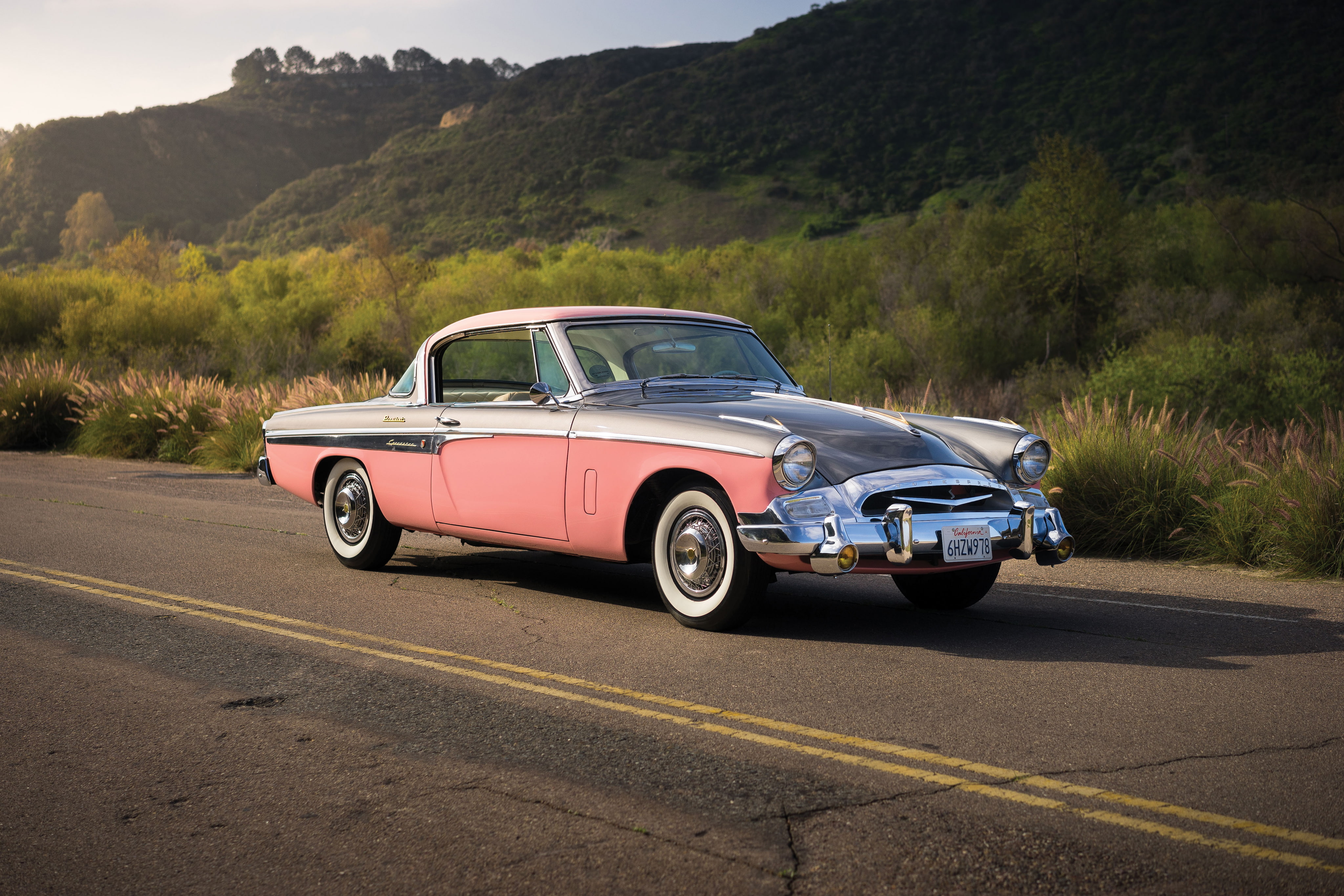 4K, classic, 1955, President State, Studebaker, Speedster, HD Wallpaper