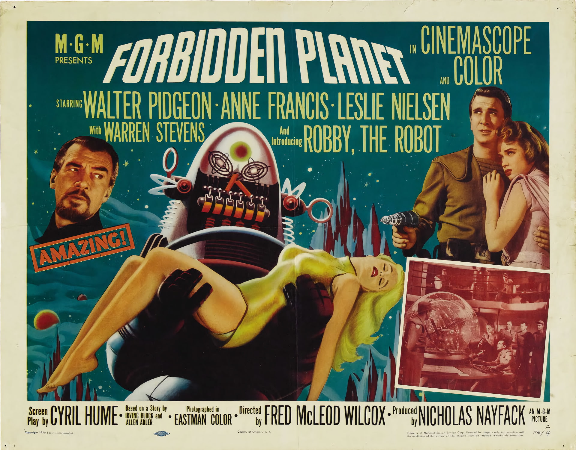 Spooky, Forbidden Planet, Robby the Robot, Scary, Sci Fi, 1080P, Movie, Creepy, Halloween, Horror, HD Wallpaper