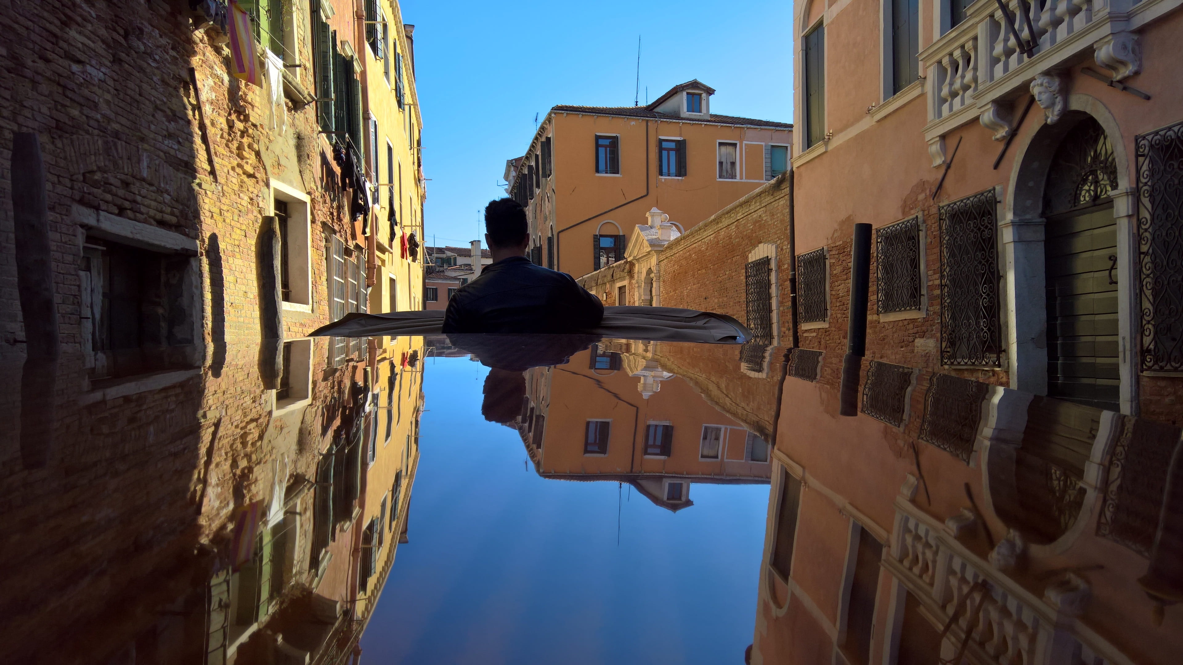 nature, boat, architecture, narrow, powerboat, building exterior, no people, built structure, venecia, outdoors, water taxi, romantic, building, window, HD Wallpaper