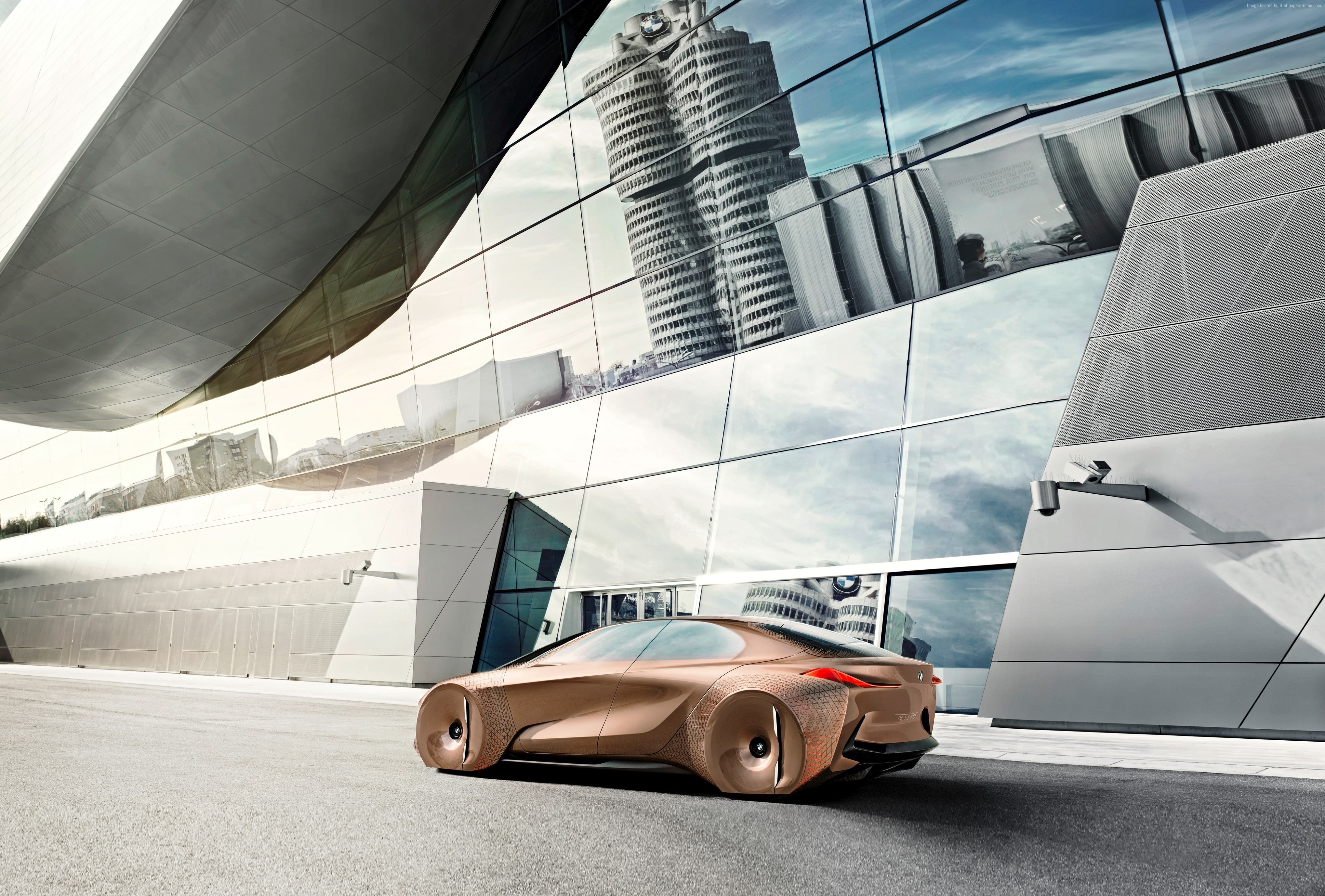 future cars, office building exterior, supercars, architecture, mode of transportation, luxury, outdoors, reflection, transportation, skyscraper, no people, HD Wallpaper