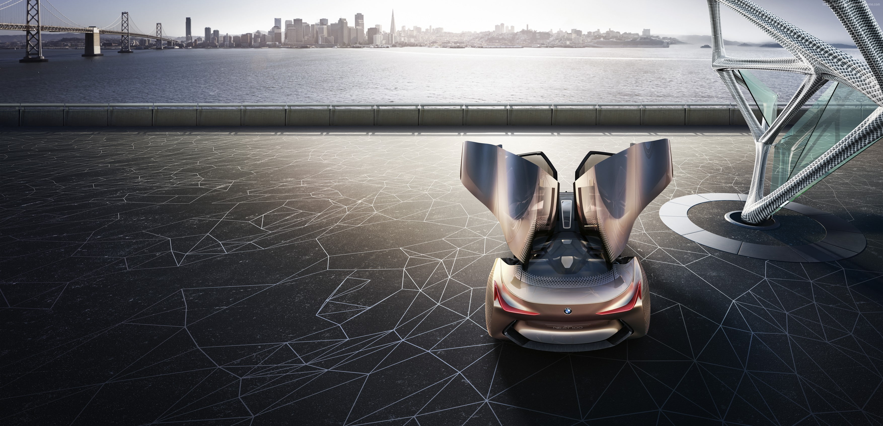 BMW Vision Next 100, luxury cars, future cars, 2K, HD Wallpaper