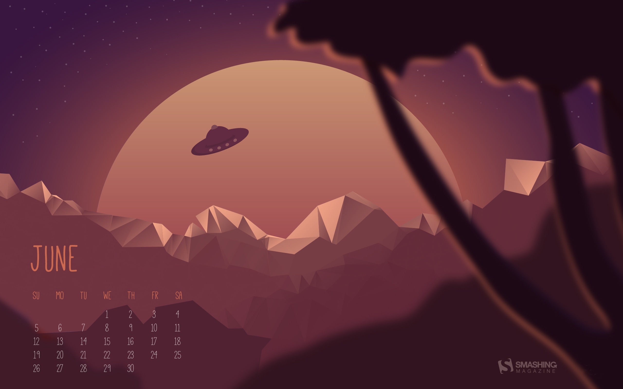  beauty in nature, 2K, mountain, architecture, sky, built structure, lighting equipment, june, silhouette, no people, sunset, night, digital composite, HD Wallpaper