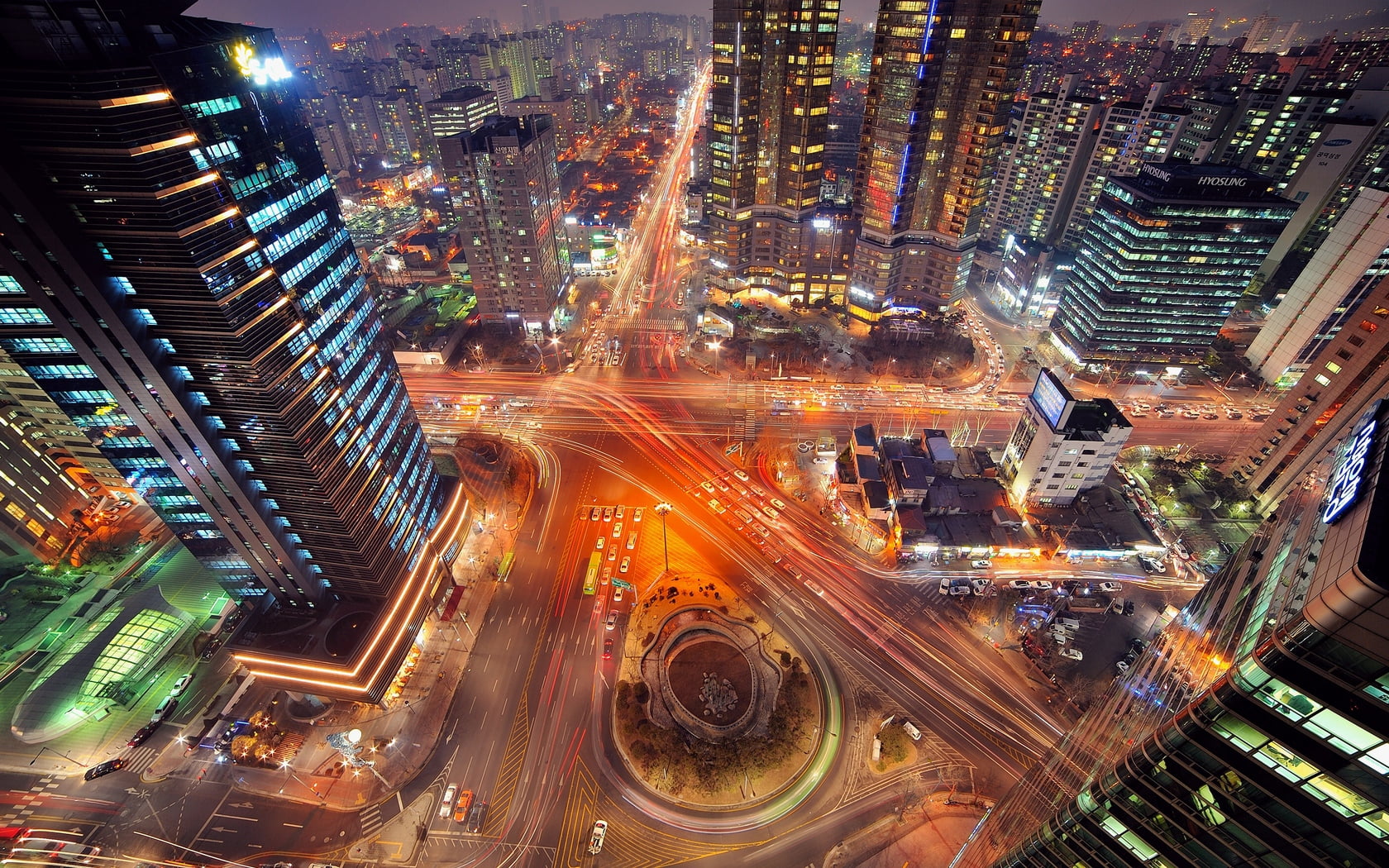 office Building, blurred Motion, asia, futuristic, high, long exposure, cityscape, lights, highway, hong Kong, city street, 720P, architecture, dubai, HD Wallpaper