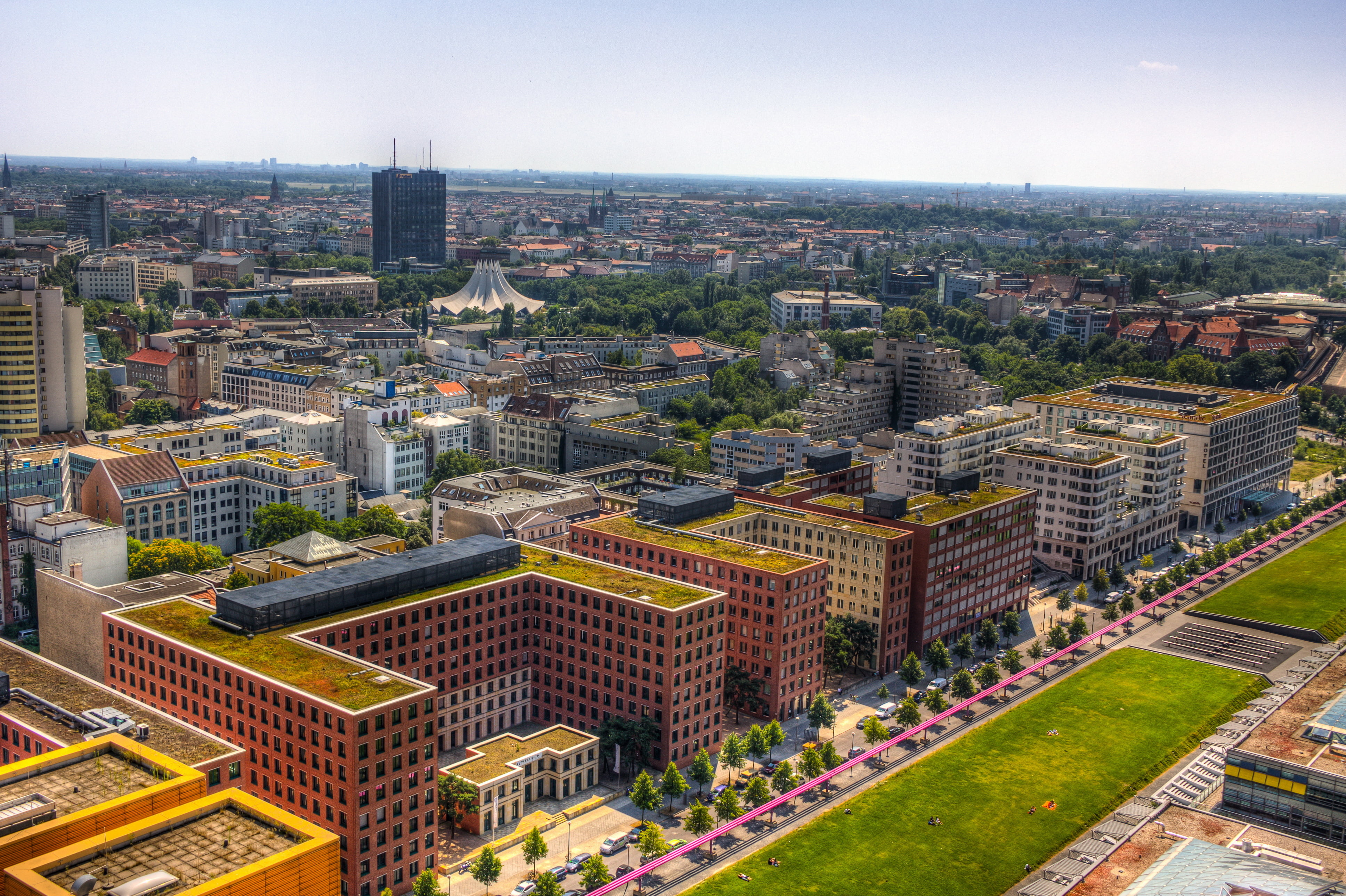 cityscape, architecture, no people, urban Scene, built Structure, concrete, panoramic, travel, city life, modern, downtown District, 4K, sky, buildings, HD Wallpaper