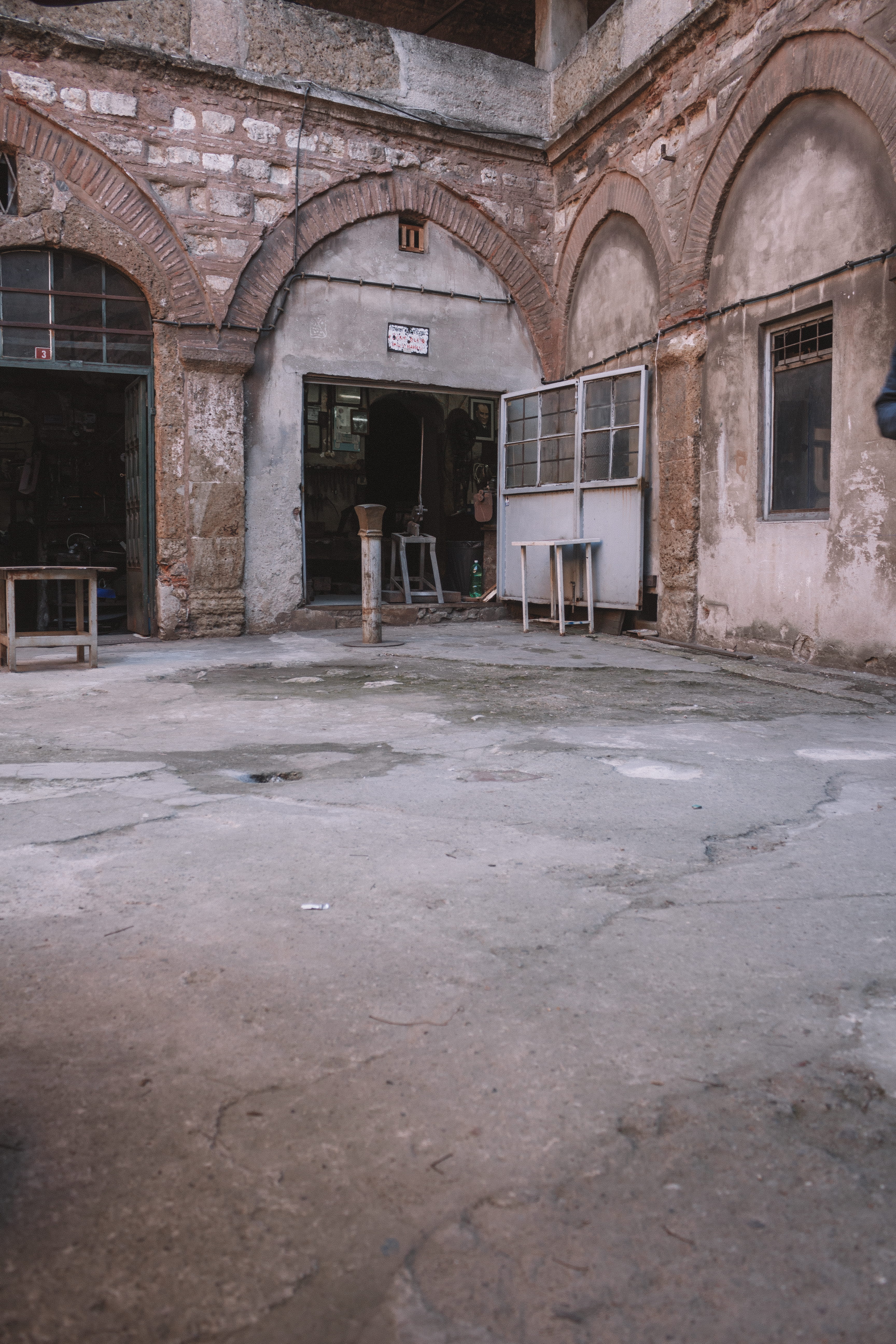 obsolete, exterior, ruined, weathered, church, stonewall, built structure, arches, old, daylight, ceiling, pavement, landmark, building exterior, window, Phone HD Wallpaper