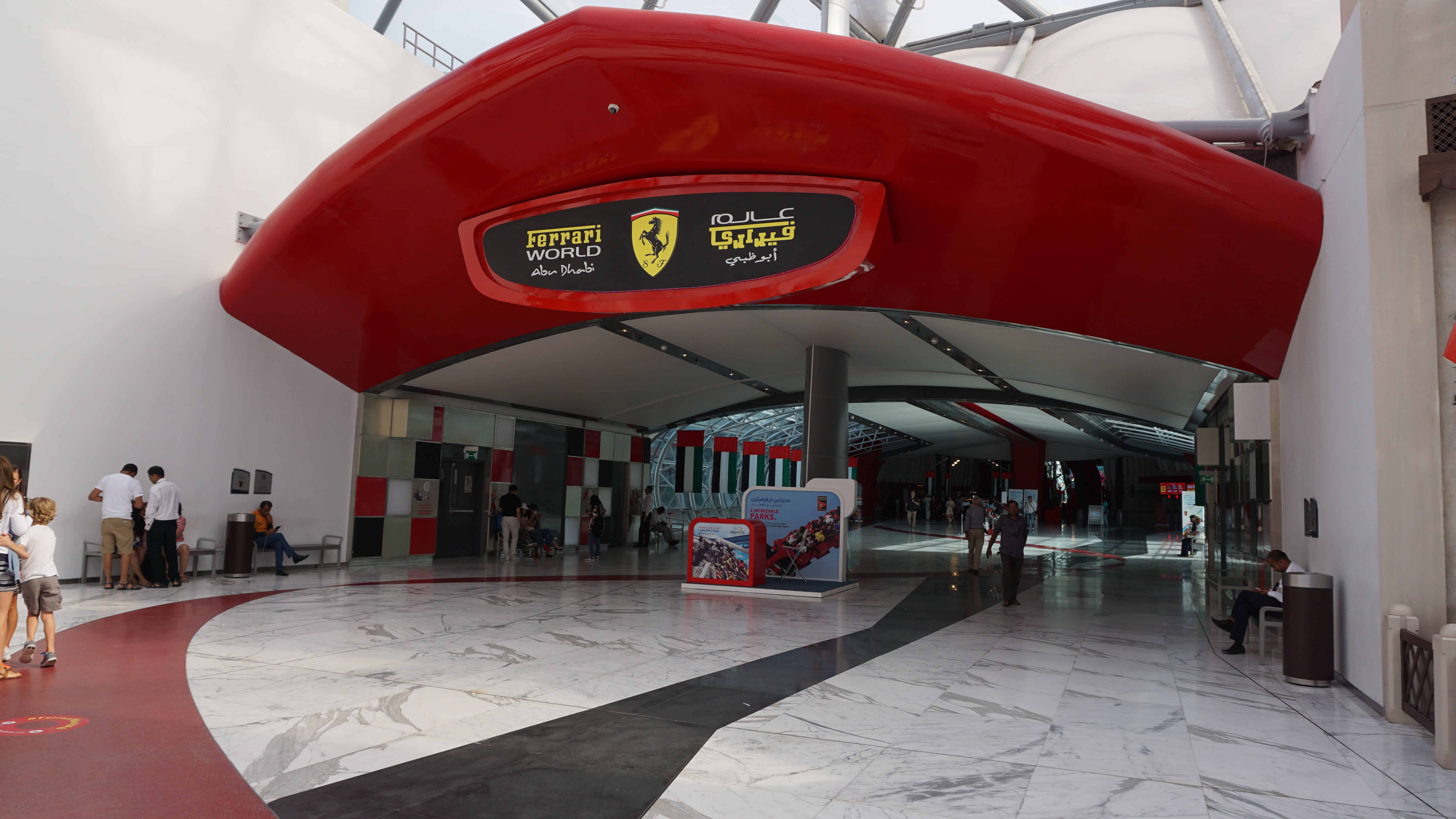 architecture, uae, entrance, day, city, mode of transportation, blue, signage, text, guidance, shirt, transportation, airport, sign, travel, outdoors, clock, HD Wallpaper