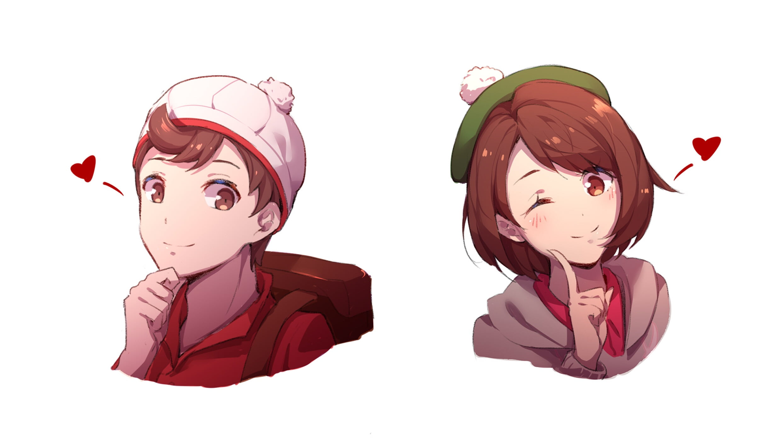 Pokémon: Sword and Shield, 1080P, Pokémon, Victor (Pokémon), Gloria (Pokémon), HD Wallpaper