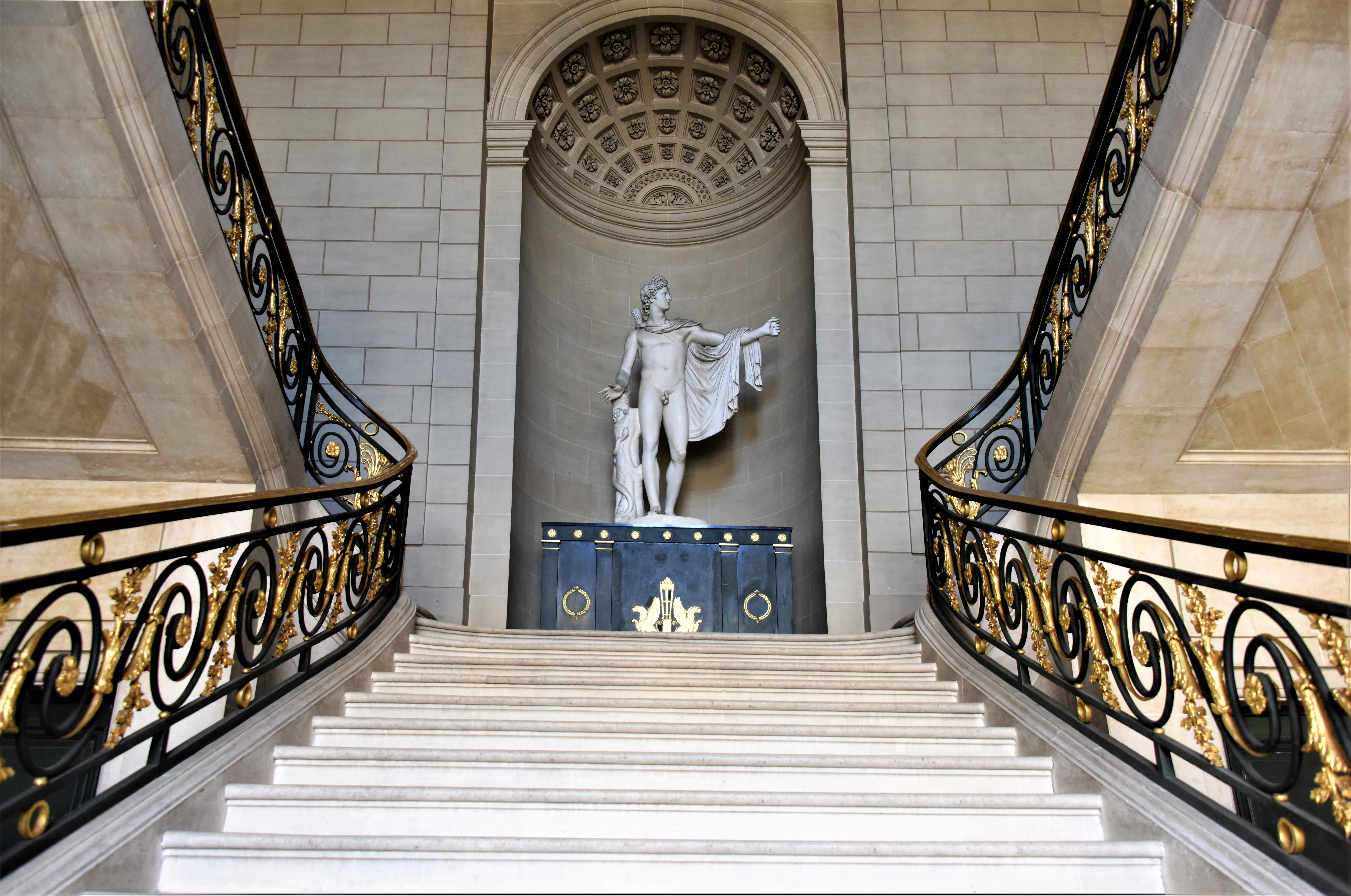 the past, male likeness, architecture, history, steps and staircases, sculpture, castle, building, gilding, built structure, art and craft, no people, angel, HD Wallpaper