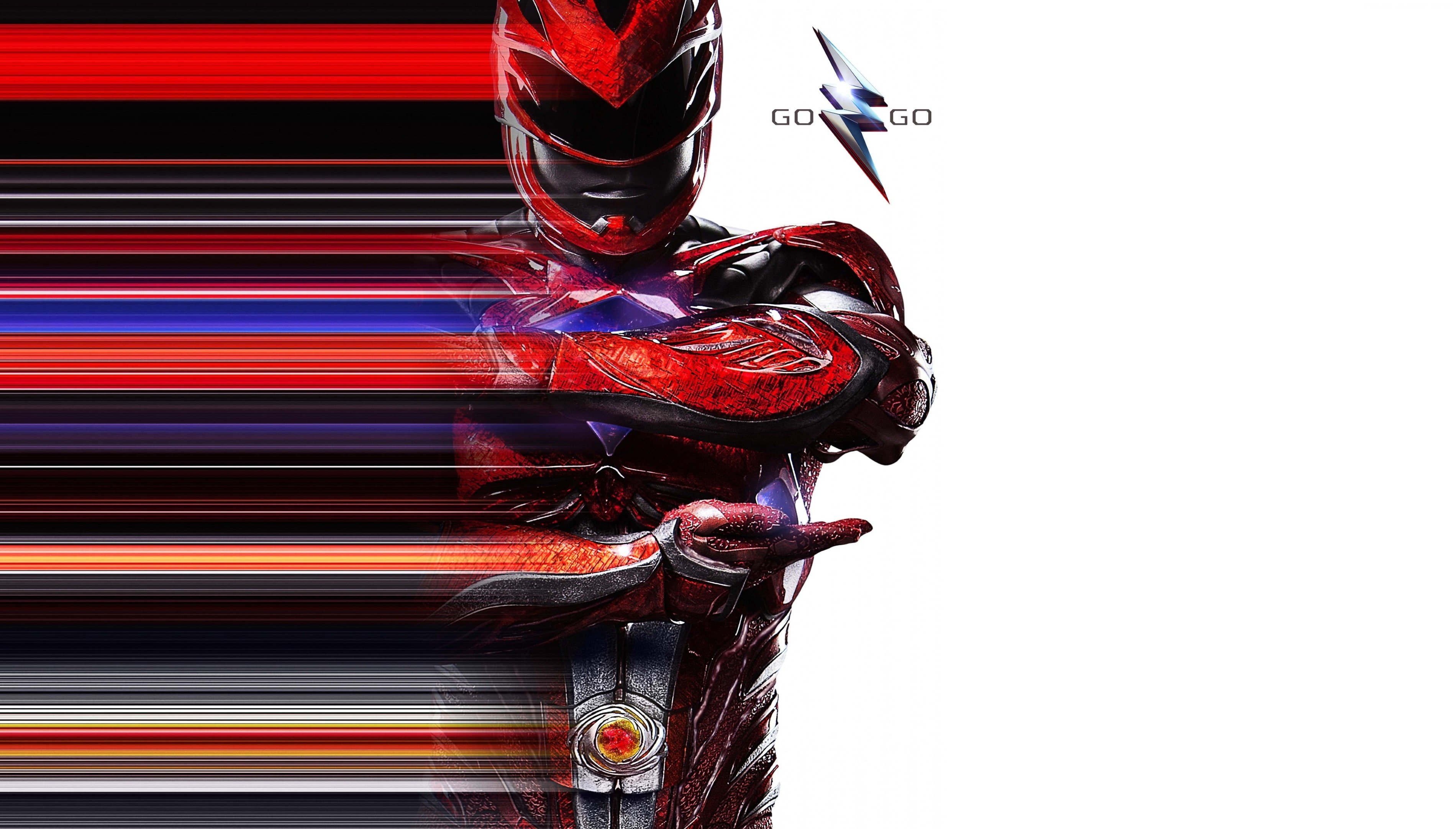 Dacre Montgomery, Power Rangers, Jason Lee Scott, superhero, 2K, red, HD Wallpaper