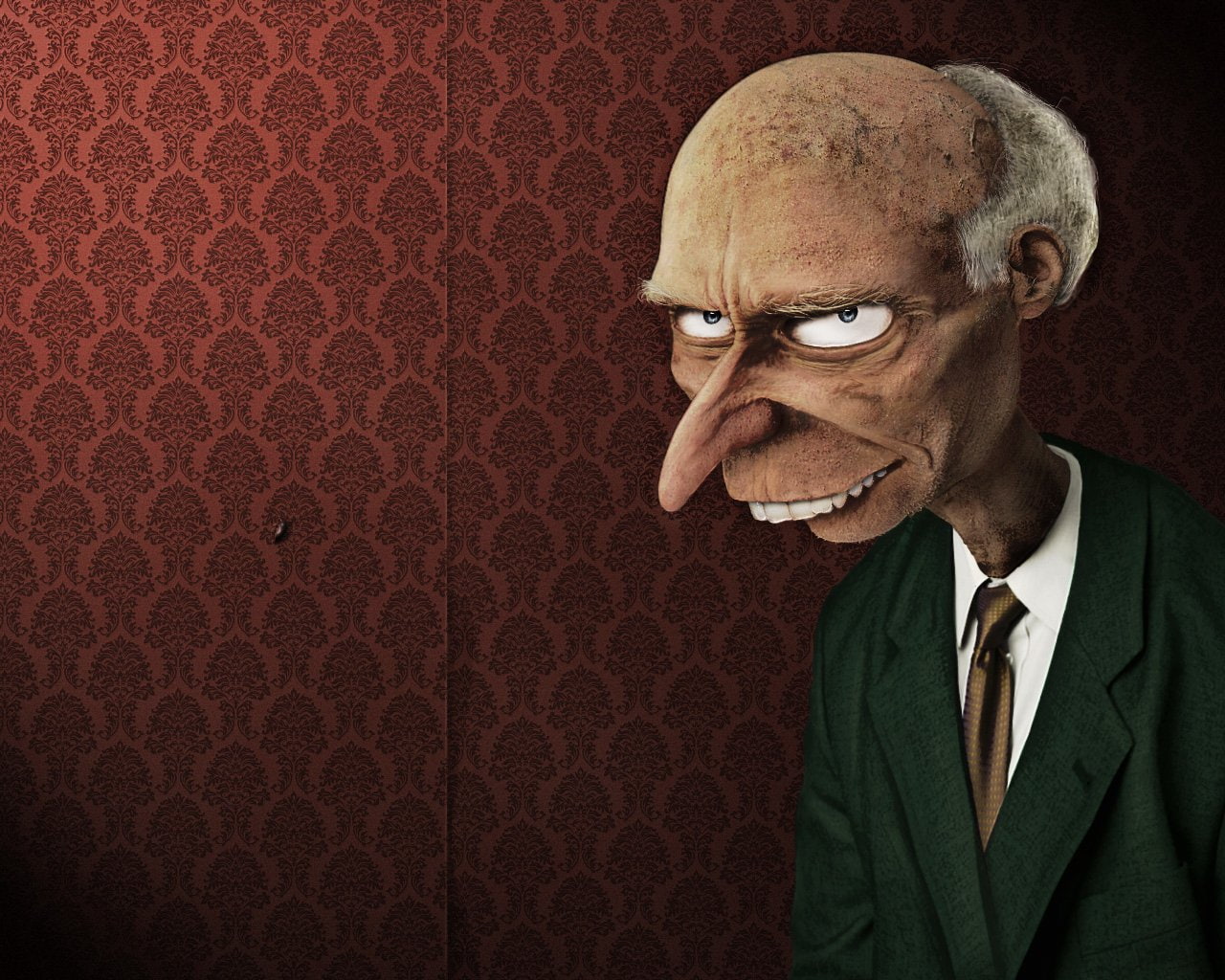 man, Montgomery Burns, suit, wearing, standing, 720P, The Simpsons, HD Wallpaper