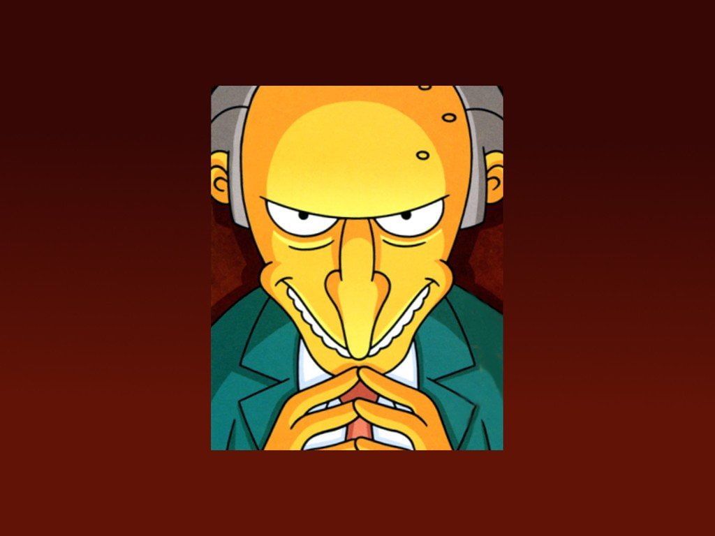 The Simpsons, Montgomery Burns, 480P, HD Wallpaper