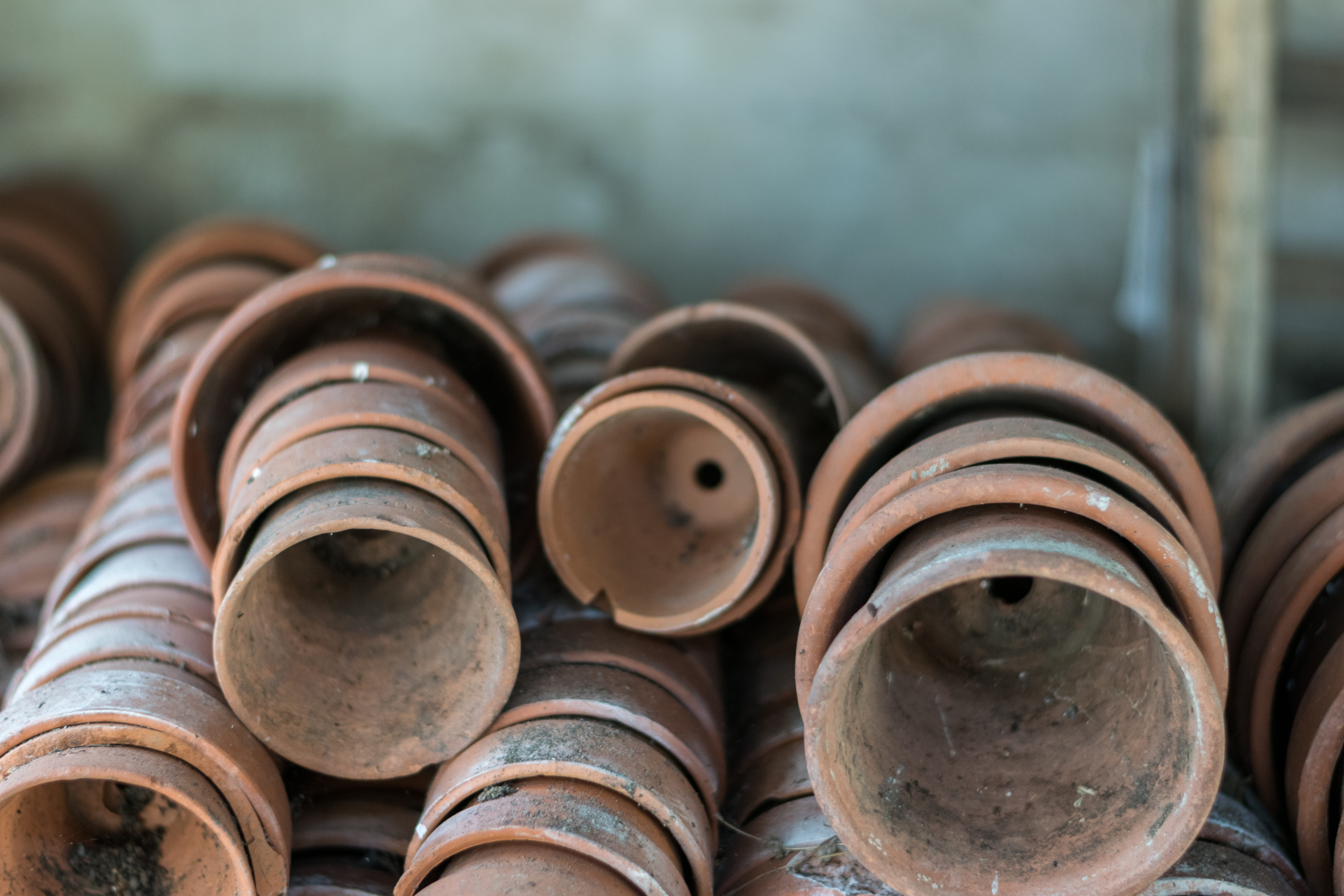 stack, still life, knutsford, selective focus, ceramics, pot, ceramic, abundance, indoors, focus, close-up, plant pot, lot, business, side by side, gardening, HD Wallpaper