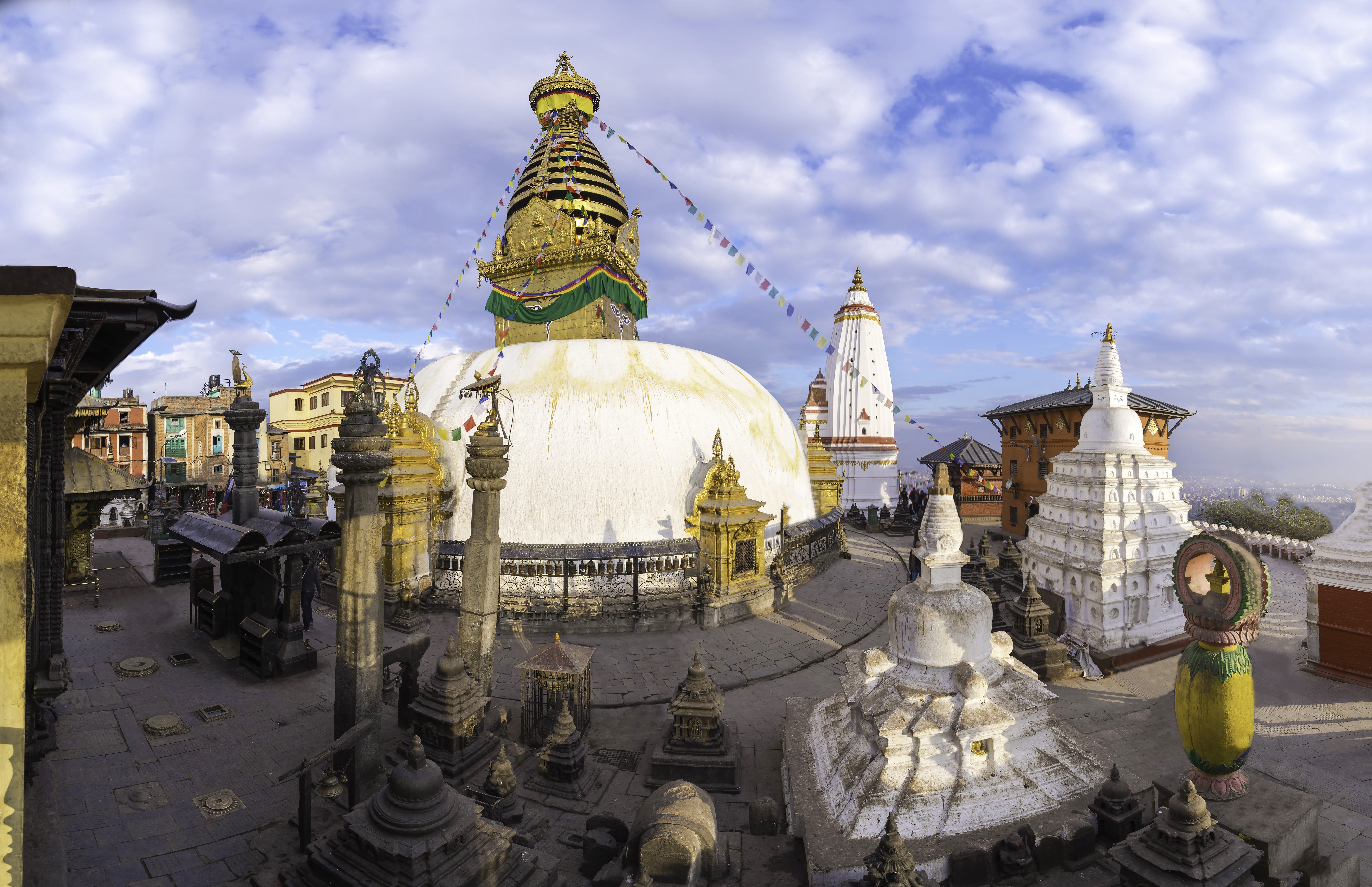 travel destinations, sculpture, deity, building, Buddha, history, building exterior, sky, sacred, golden, spirituality, pagoda, the guards, outdoors, belief, HD Wallpaper