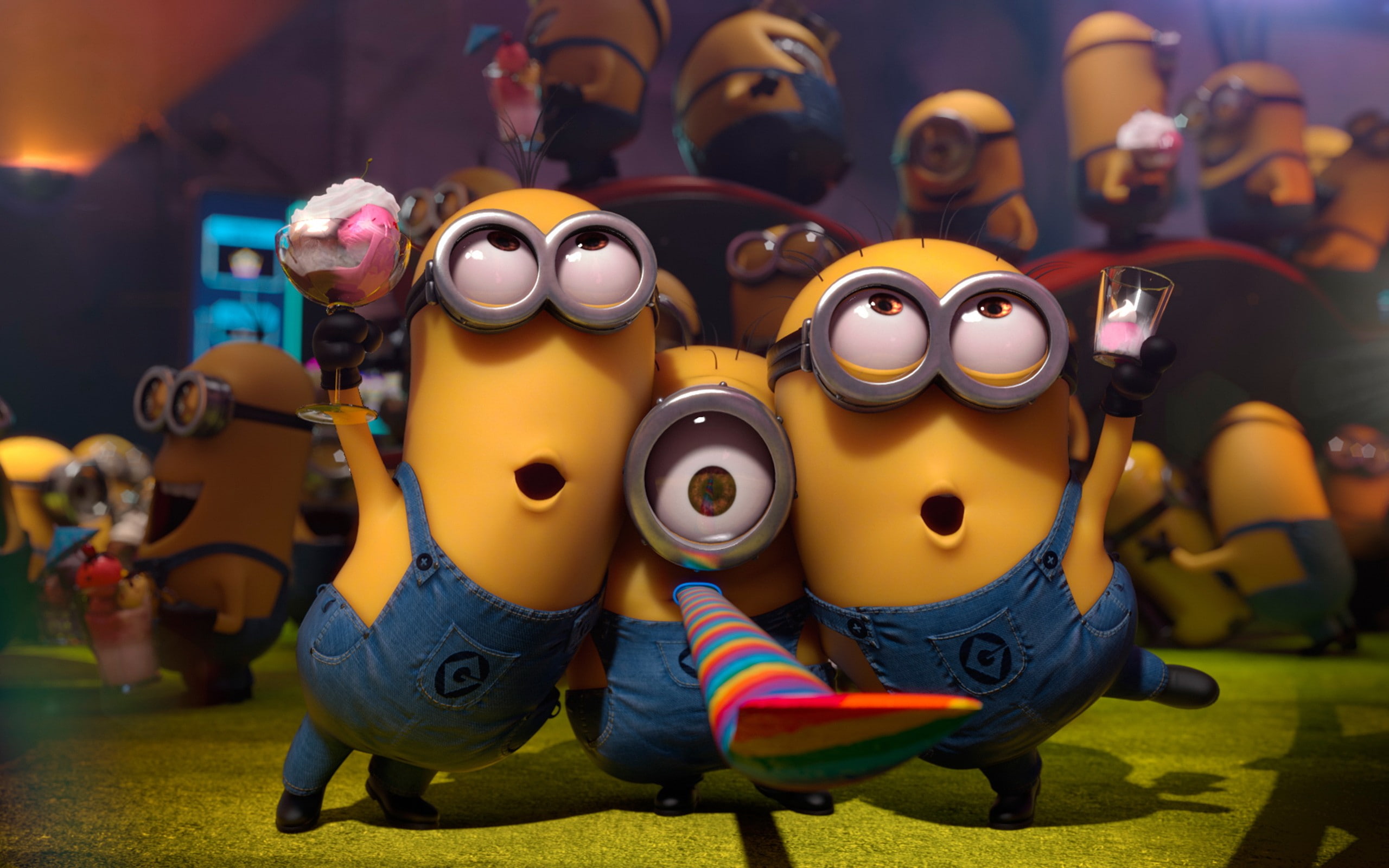 Despicable Me, CGI, minions, movies, 2K, HD Wallpaper