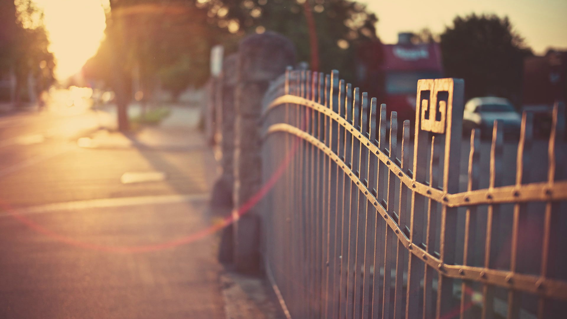 tree, step, no people, day, old, life, outdoors, absence, in a row, sunset, sunlight, sea, fence, city, architecture, focus on foreground, nature, building, HD Wallpaper
