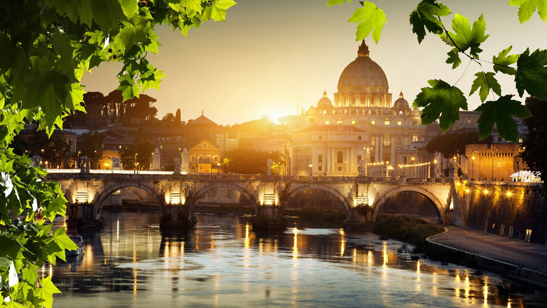history, plant, canal, historic, no people, building exterior, sea, culture, reflection, bridge, river, palace, old, cathedral, tourism, france, connection, HD Wallpaper