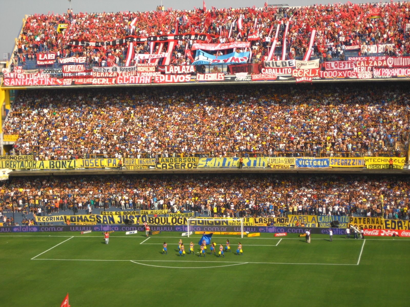 River Plate, plate, stadium, river, juniors, 720P, sports, boca, football, hd, art, rivalry, HD Wallpaper