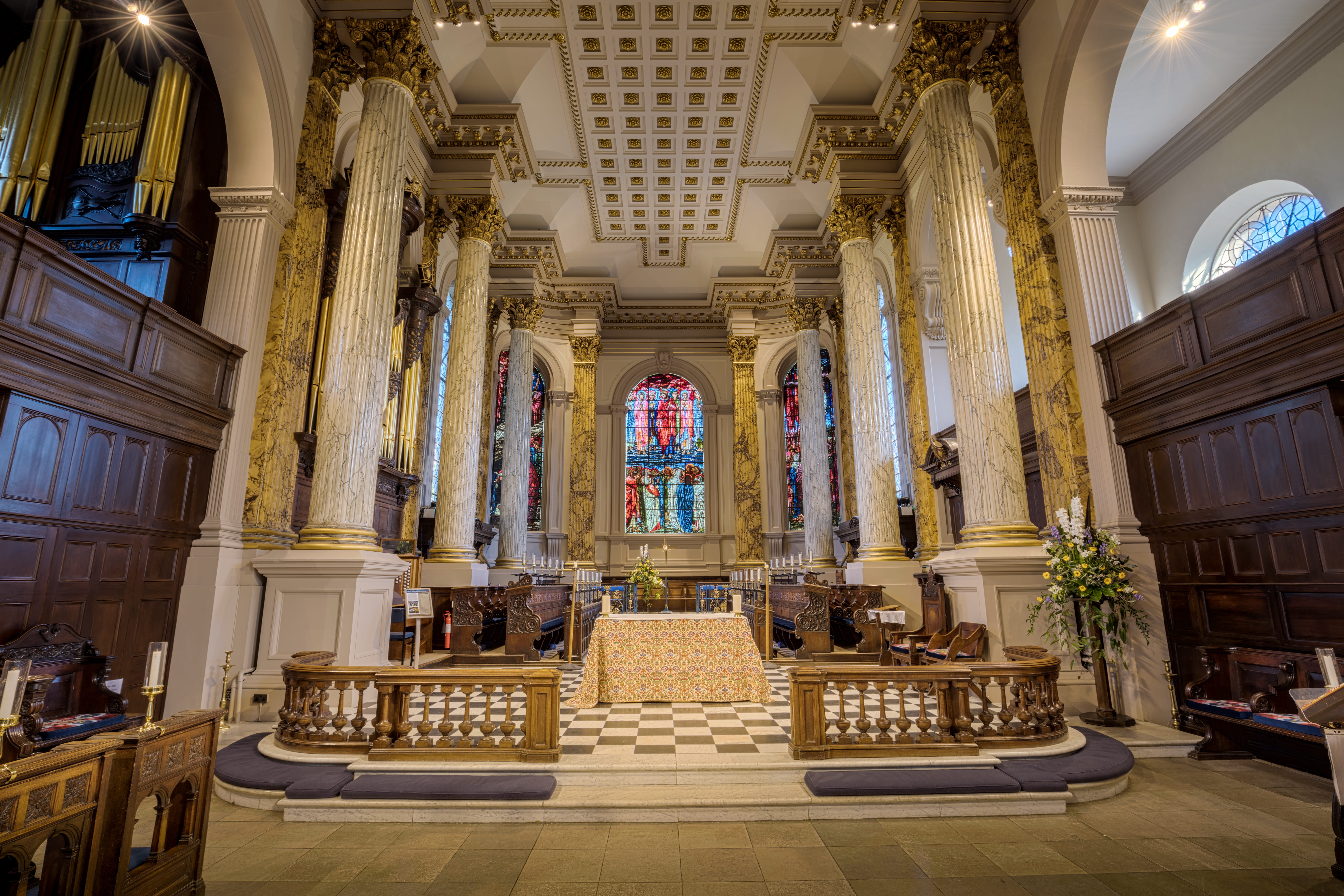 no people, interior, ceiling, statue, travel destinations, sacred, holy, architecture, old, religious, place of worship, english, ornate, famous, religion, HD Wallpaper