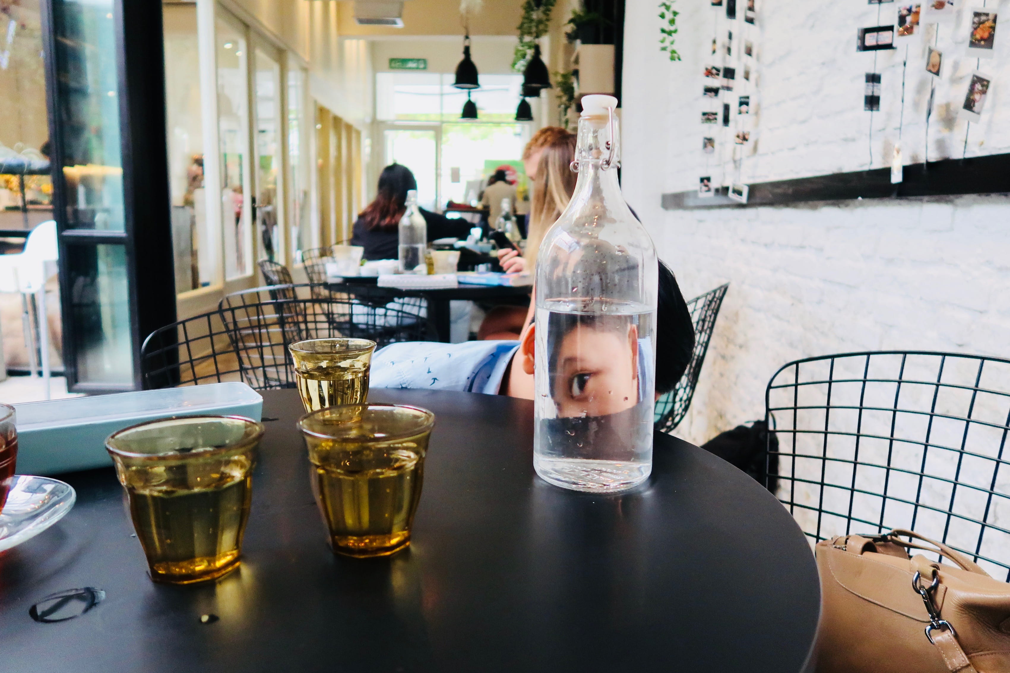 day, indoors, glass, restaurant, real people, refreshment, food and drink, incidental people, 2K, one person, george town, drink, lifestyles, malaysia, HD Wallpaper