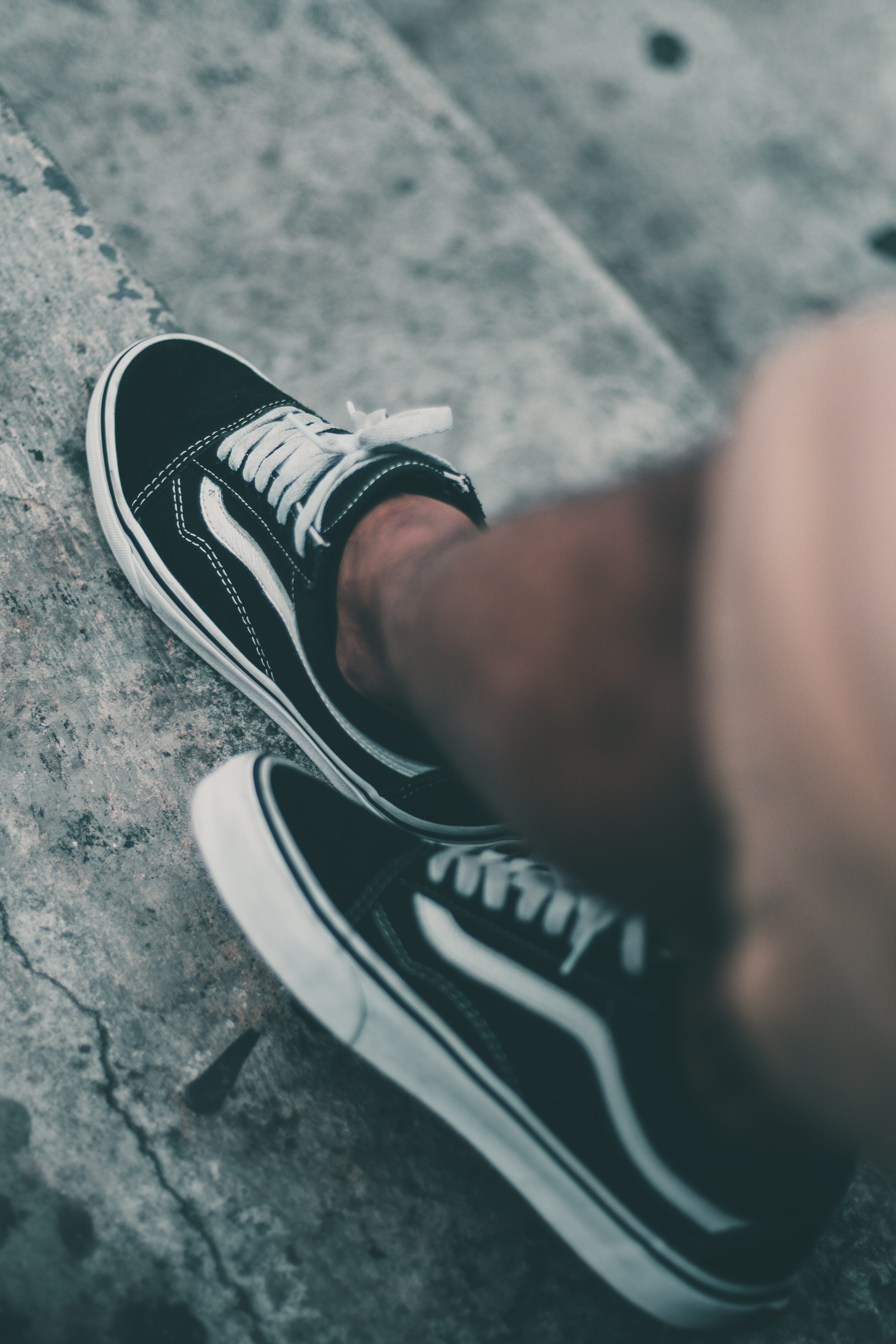 lifestyles, leisure activity, vans, men, indoors, flooring, human leg, shoe, body part, depth of field, stairs, high angle view, footwear, day, unrecognizable person, Phone HD Wallpaper