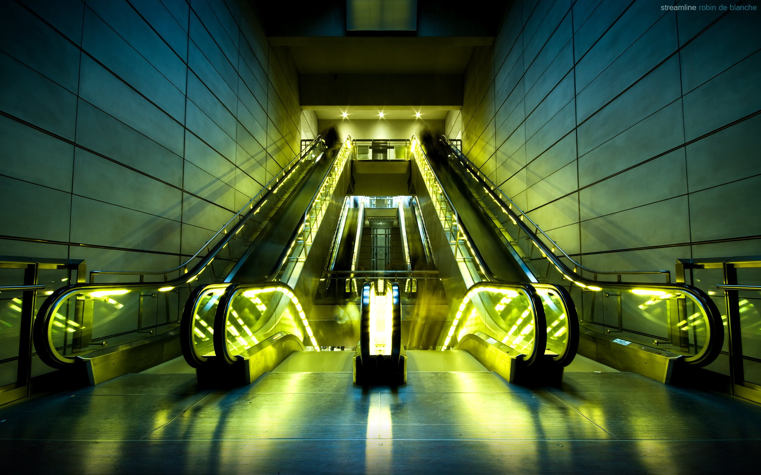 3d, Mecanica, escalera, 2K, HD Wallpaper