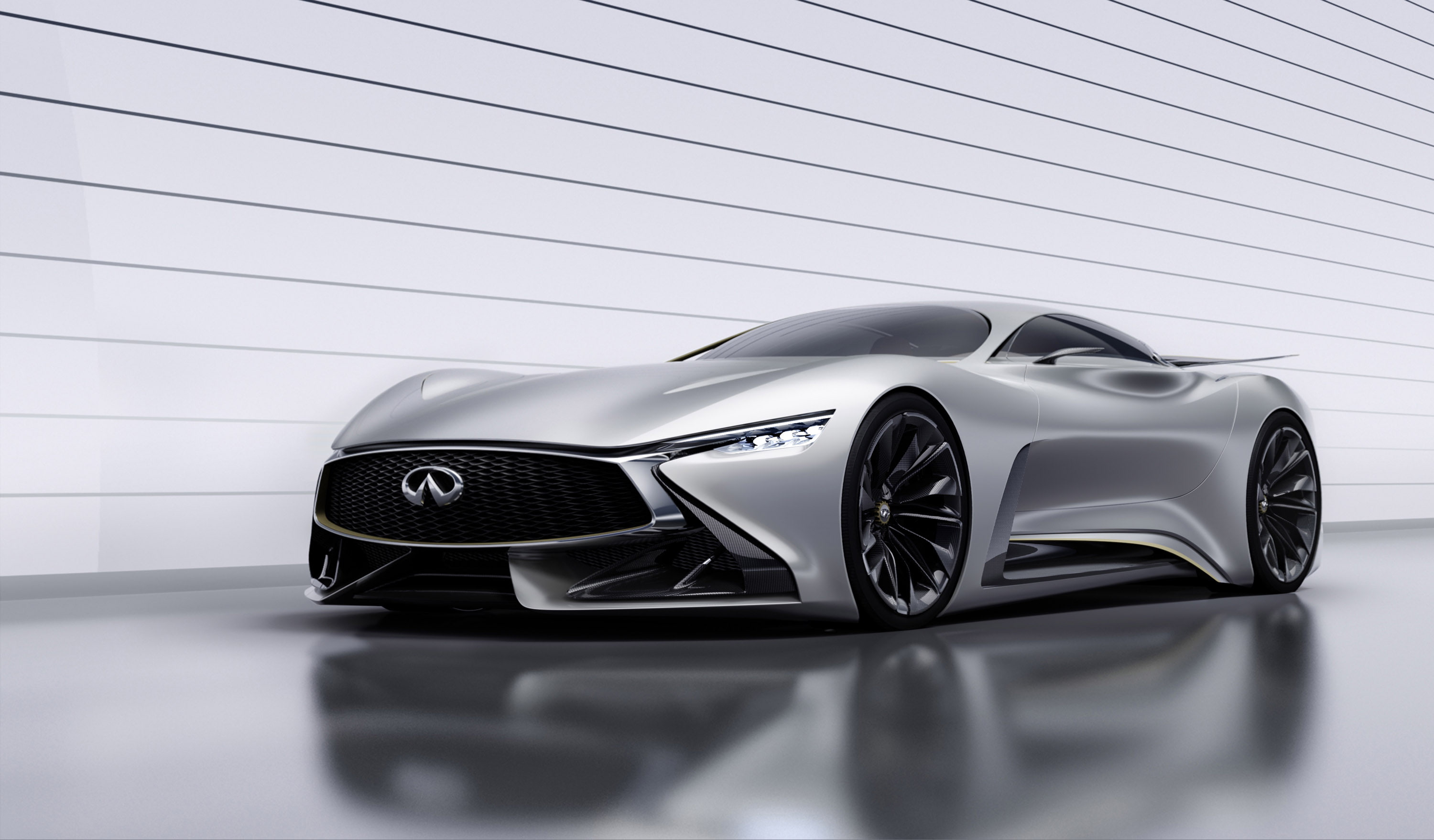 motor vehicle, Vision GT, still life, Vision Gran Turismo, indoors, transportation, sports car, wheel, modern, mode of transportation, racecar, 2K, wealth, HD Wallpaper
