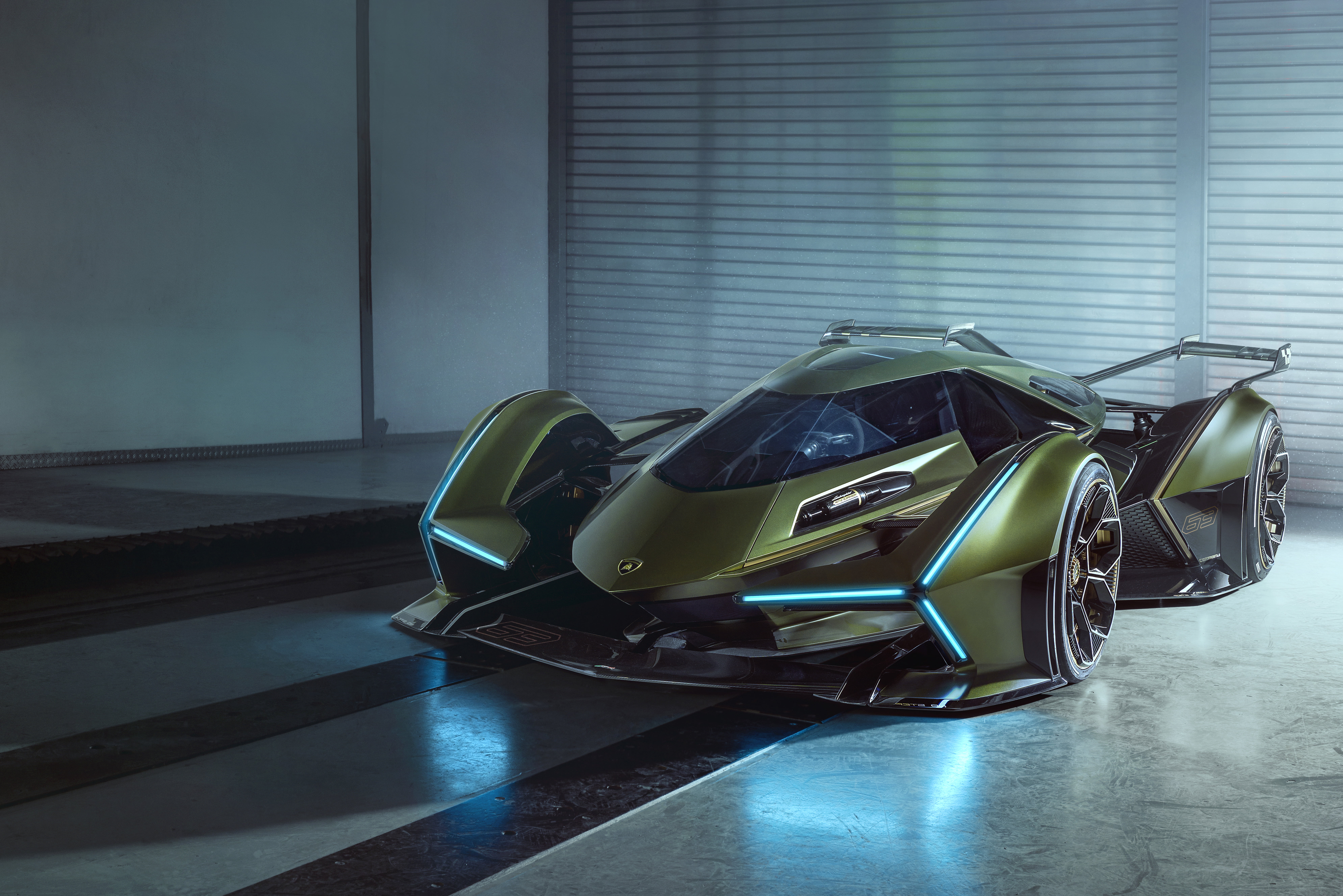 Lamborghini Lambo V12 Vision Gran Turismo, 8K, Car, Lamborghini, Supercar, Vehicle, Sport Car, HD Wallpaper