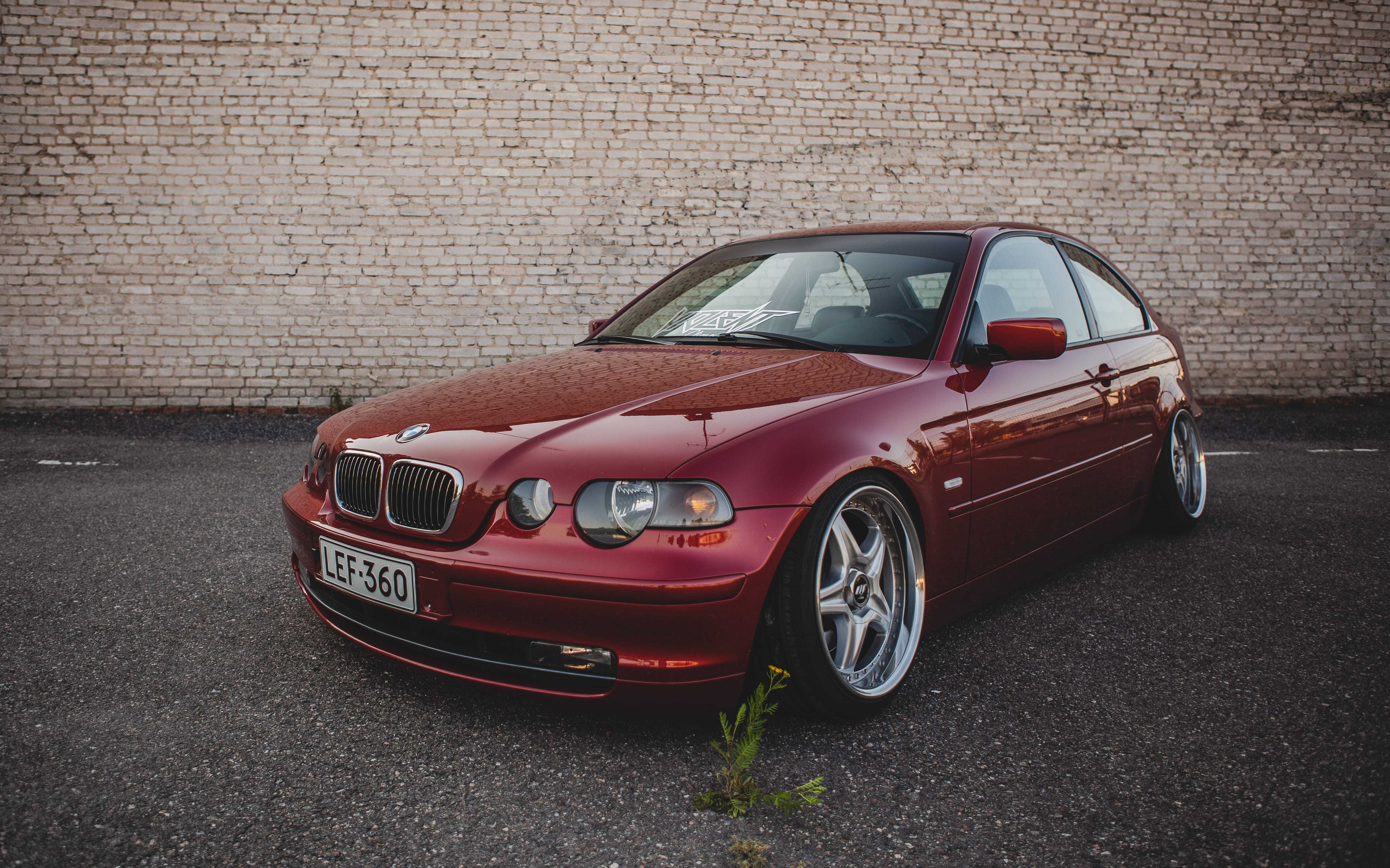 automobile, coupe, mode of transportation, day, vehicle, sports car, sedan, motor, street, transportation, wall - building feature, machine, stationary, HD Wallpaper
