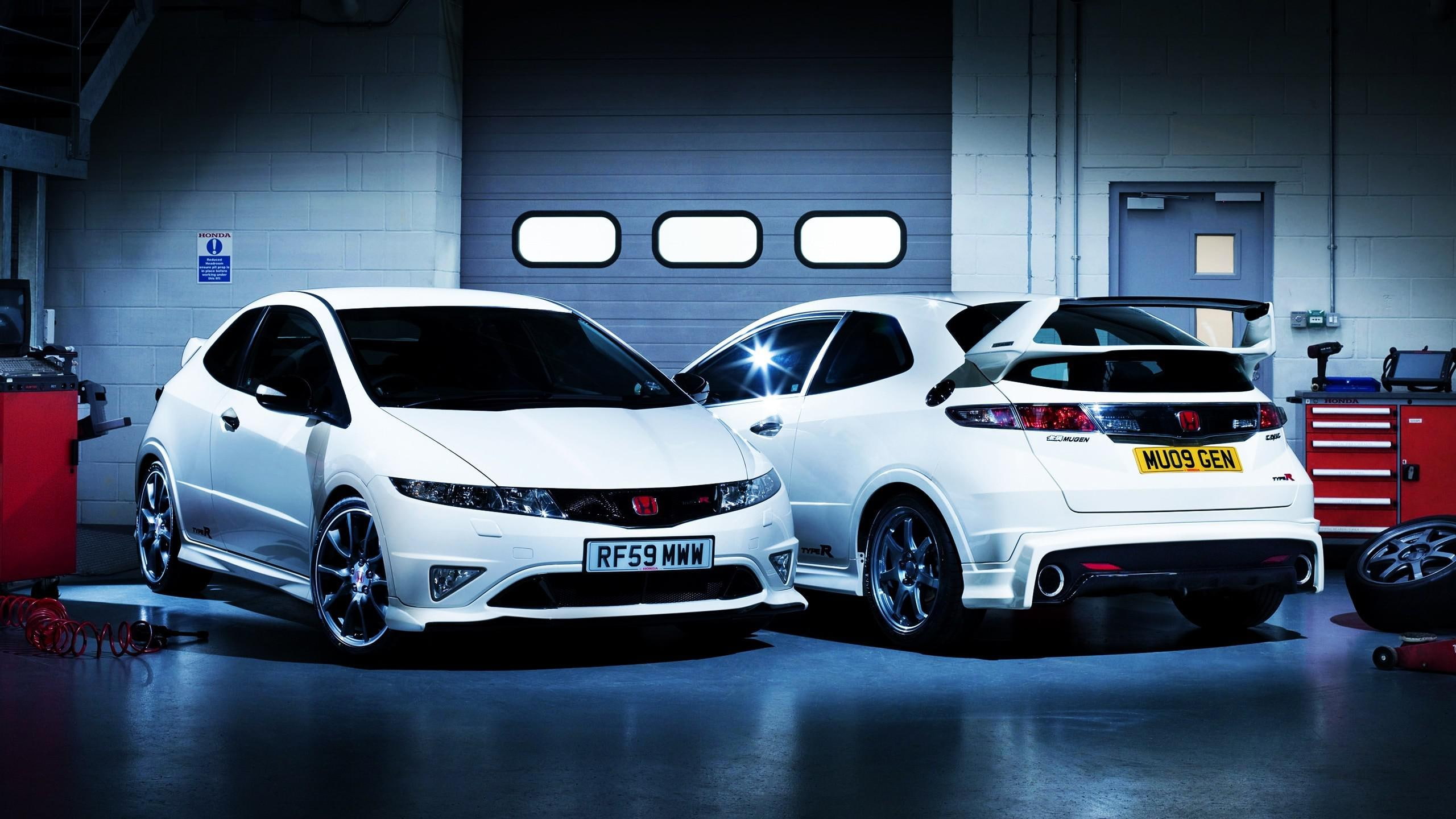 cars, 2560x1440, civic, 2K, honda civi, white, type, rr, r, honda, muugen, HD Wallpaper