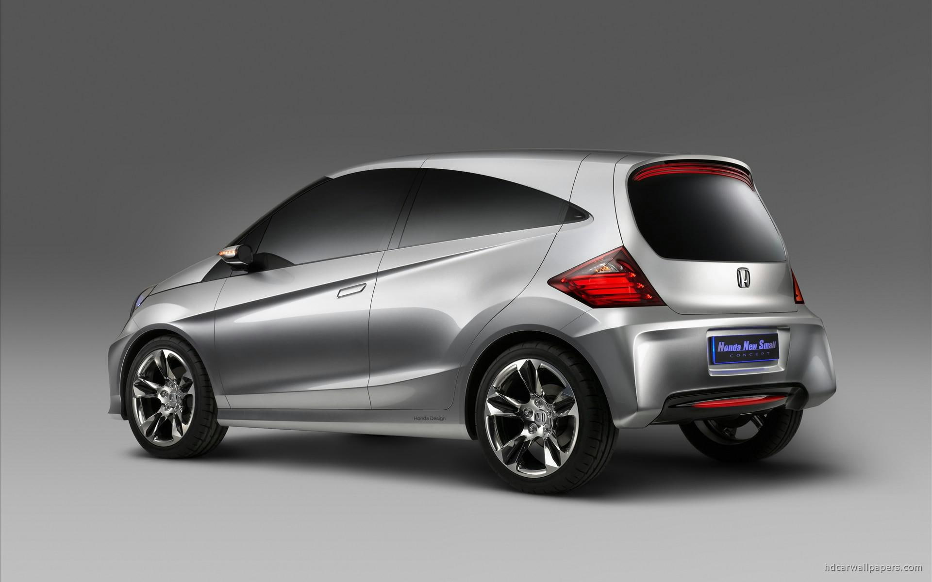 door, gray, 1080P, hatchback, small, cars, honda, concept, car, HD Wallpaper