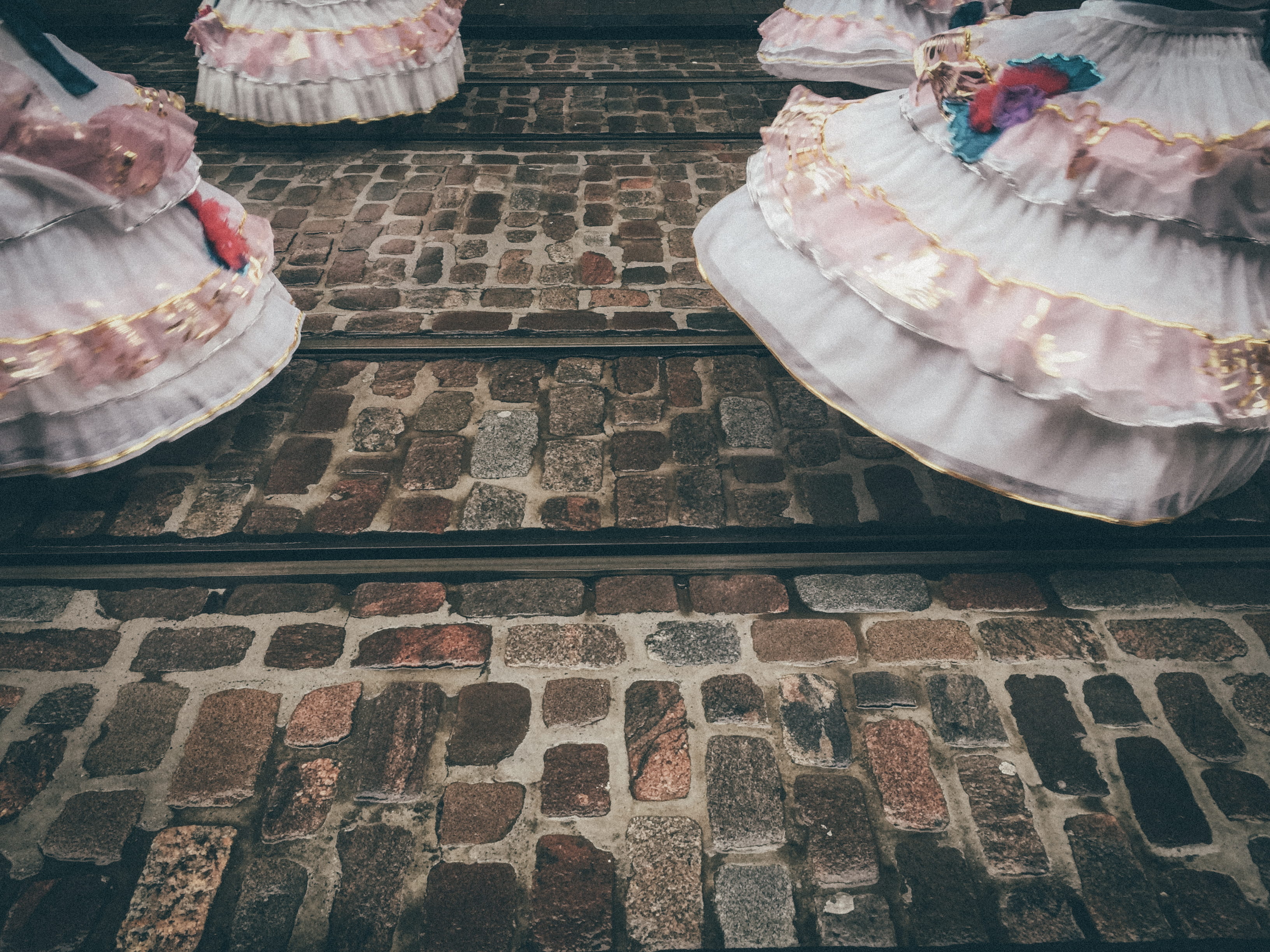 dress, tile, cobblestone, arrangement, still life, sidewalk, flooring, nature, leisure activities, dance, hat, flagstone, plant, retail display, costume, HD Wallpaper