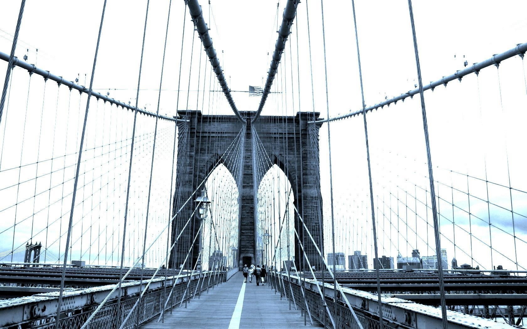 new York City, manhattan - New York City, no People, sky, tower, cityscape, bridge, urban Scene, architecture, new York State, city, downtown District, HD Wallpaper